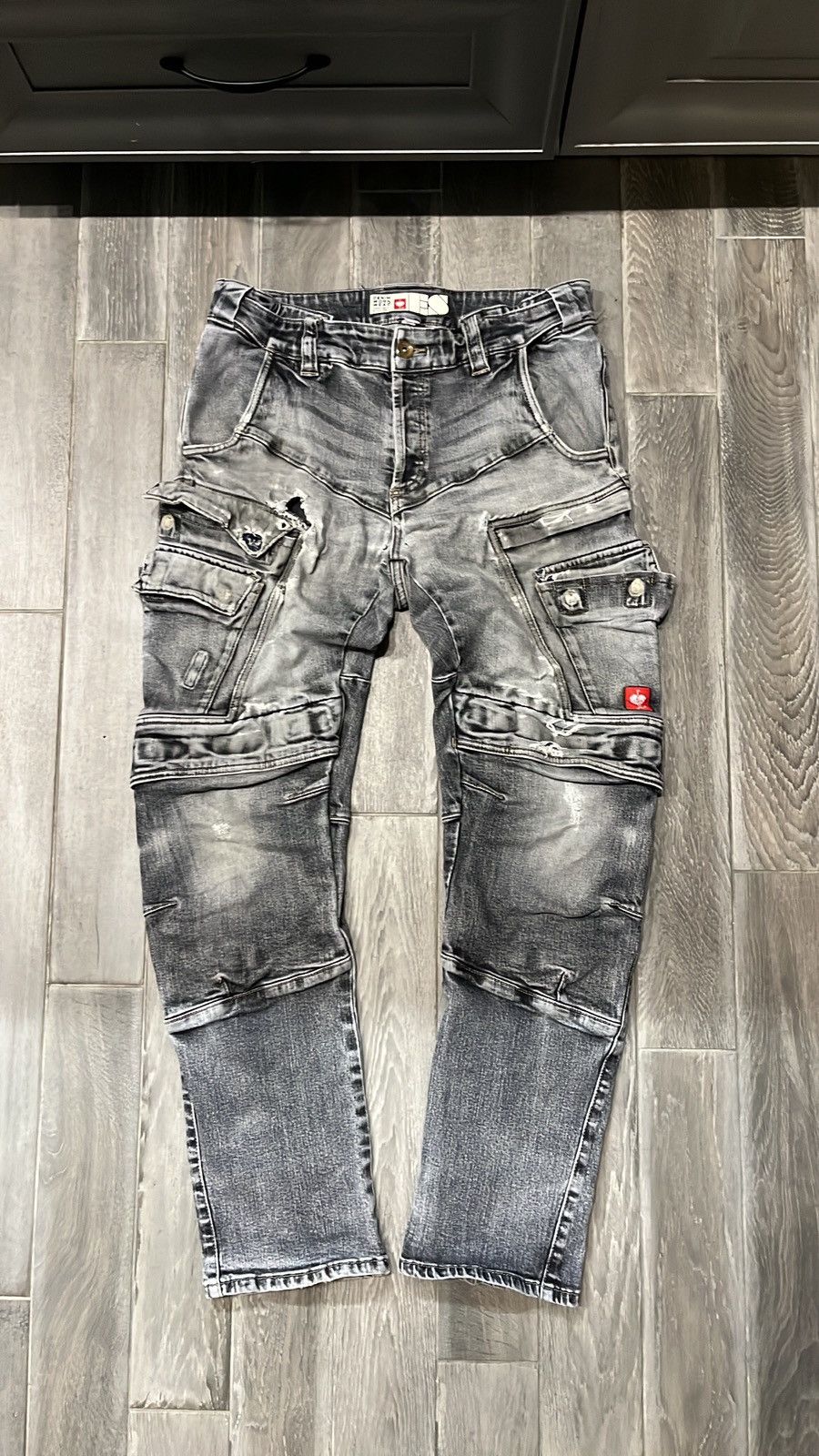 Japanese Brand × Vintage Vintage multi pocket Denim Work Wear Enqelbert Strause jeans Size US 33 - 1 Thumbnail