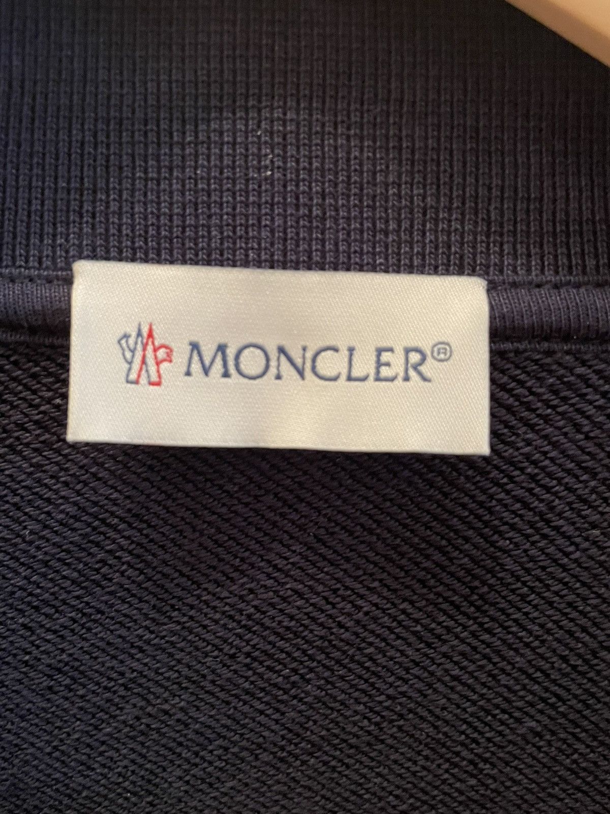 Moncler Moncler Men’s Taping Zip Navy Cardigan Size US L / EU 52-54 / 3 - 4 Thumbnail