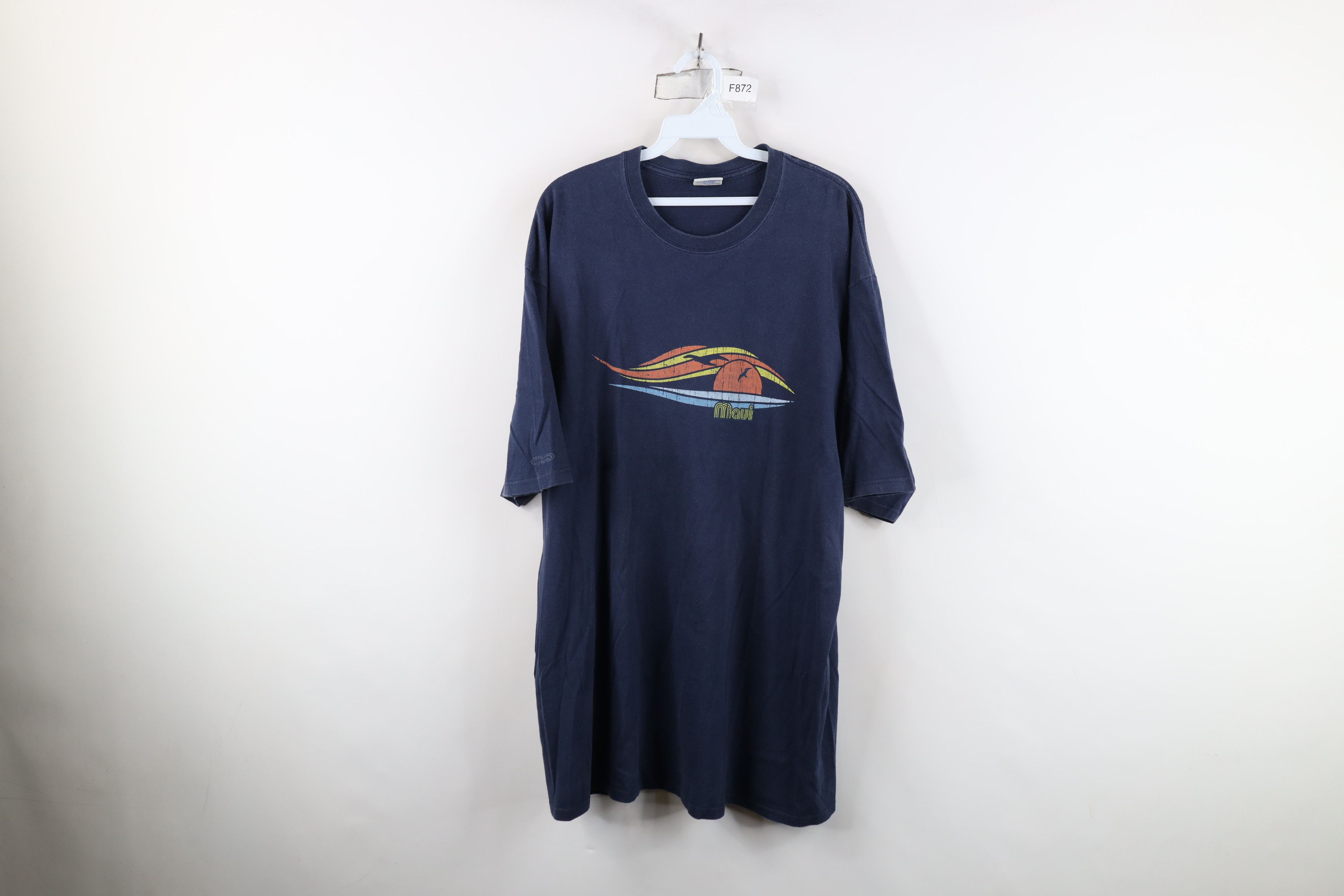 Vintage Vintage 90s Y2K Streetwear Spell Maui Hawaii Surfing T-Shirt Size US XL / EU 56 / 4 - 1 Thumbnail