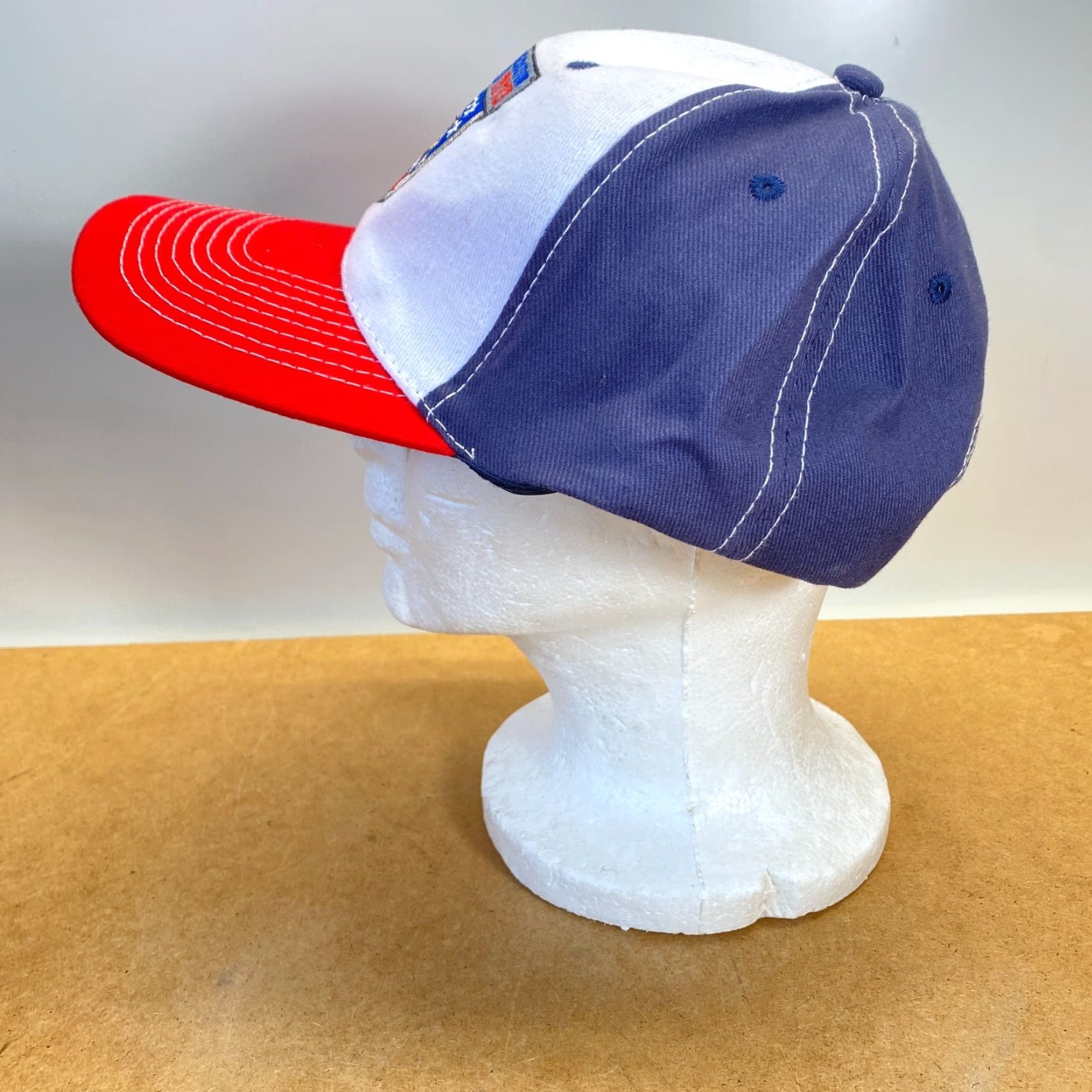 Vintage VINTAGE Stockton Thunder Military Appreciation Weekend 2013 Strapback Hat USA Flag RWB Size ONE SIZE - 5 Thumbnail