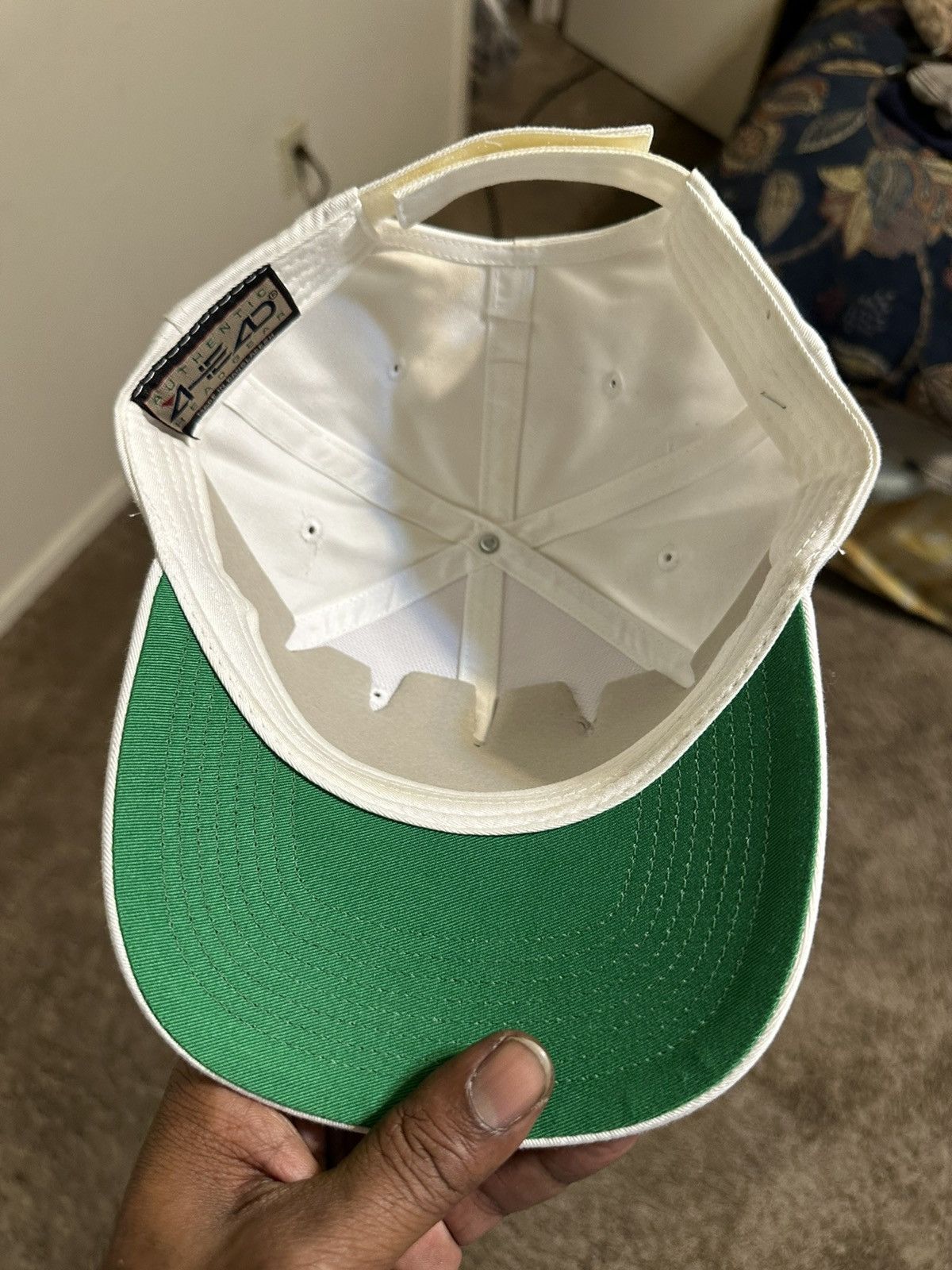 NFL × Vintage Vintage NBA NFL MLB NBC sports “ triple white” hat 90s Size ONE SIZE - 6 Thumbnail