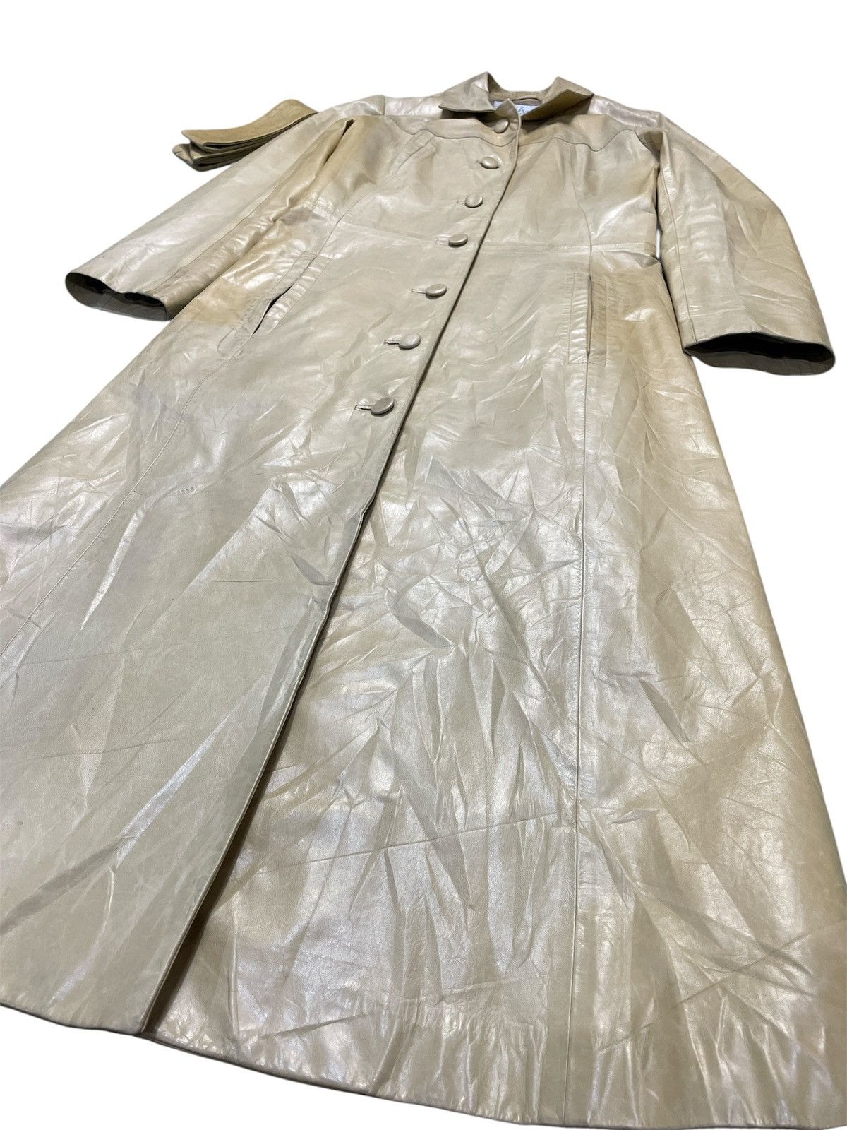 Tsumori Chisato Issey Miyake by Tsumori Chisato Leather Long Coat Size S / US 4 / IT 40 - 3 Thumbnail