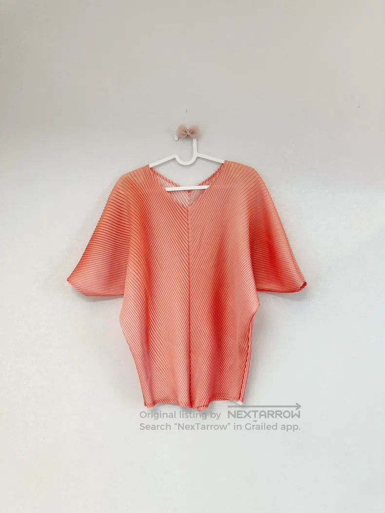 Issey Miyake Issey Miyake Orange Short Sleeve Size M / US 6-8 / IT 42-44 - 1 Thumbnail