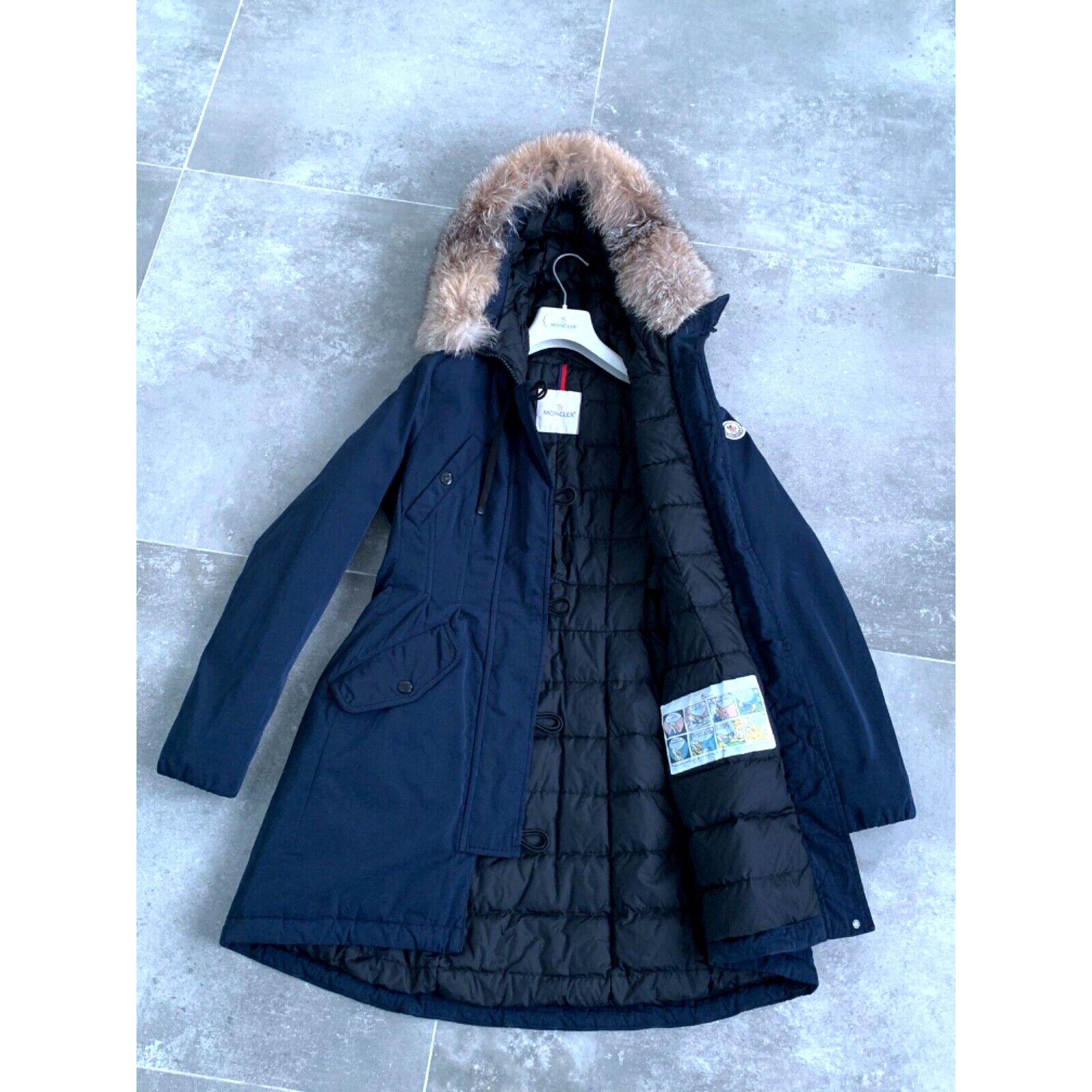 Moncler Women's MONCLER AREDHEL Down Parka Real Fur Coat SZ 2 S - M Size S / US 4 / IT 40 - 6 Thumbnail