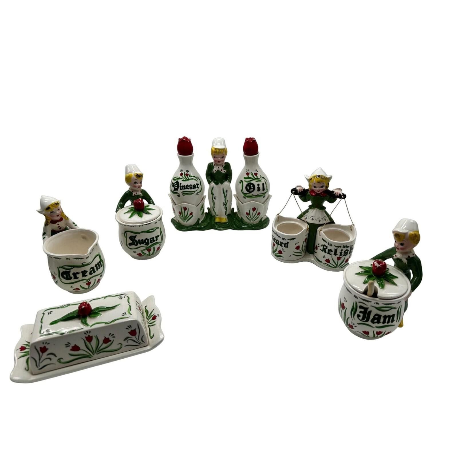 Yohan Serfaty Vintage Yona Shafford Tulip Tyme Dutch Boy Sugar Jar Size ONE SIZE - 11 Thumbnail