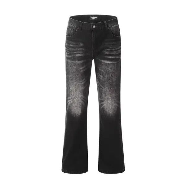 VIBE Men's hippie back pocket ripped washed flared jeans Size US 34 / EU 50 - 1 Thumbnail