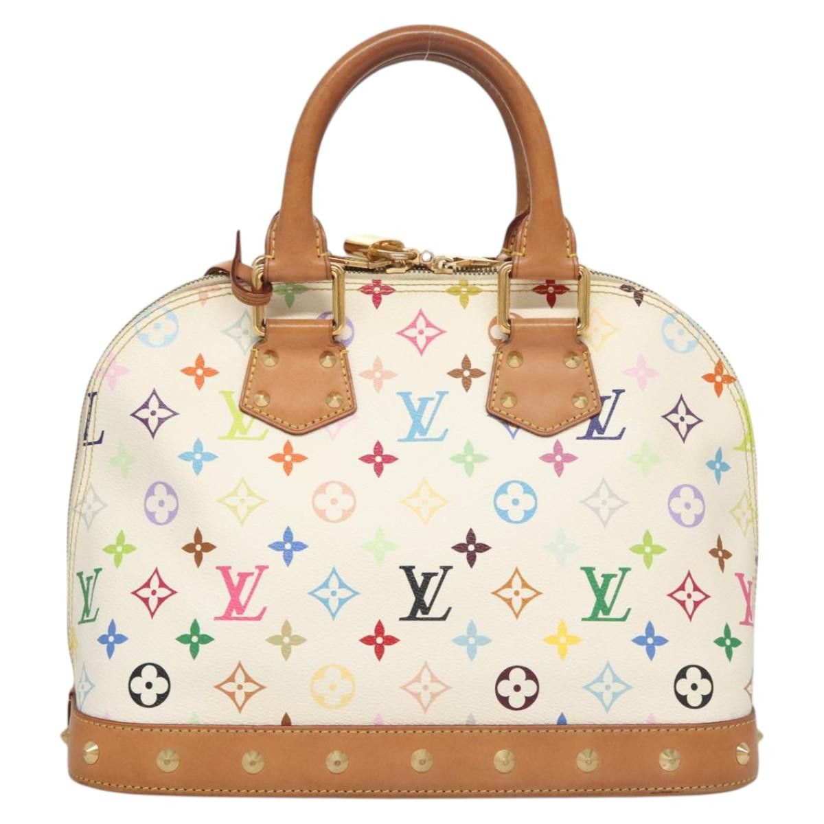 Louis Vuitton LOUIS VUITTON Monogram Multicolor Alma Hand Bag White M92647 Size ONE SIZE - 13 Thumbnail