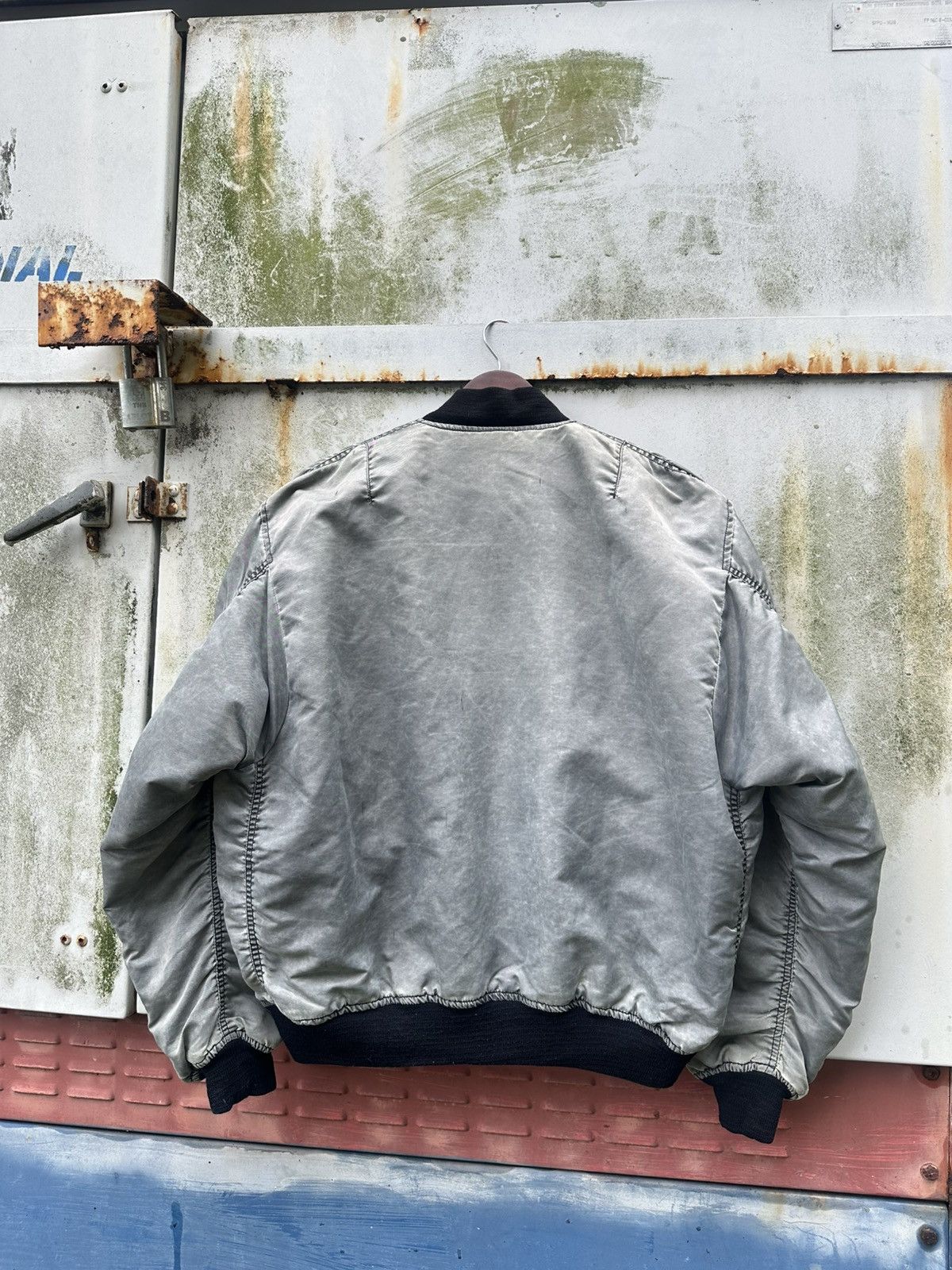 Vintage 🪖Vintage Faded Phantom MA-1 Man Intermediate Bomber Jacket Size US M / EU 48-50 / 2 - 7 Thumbnail