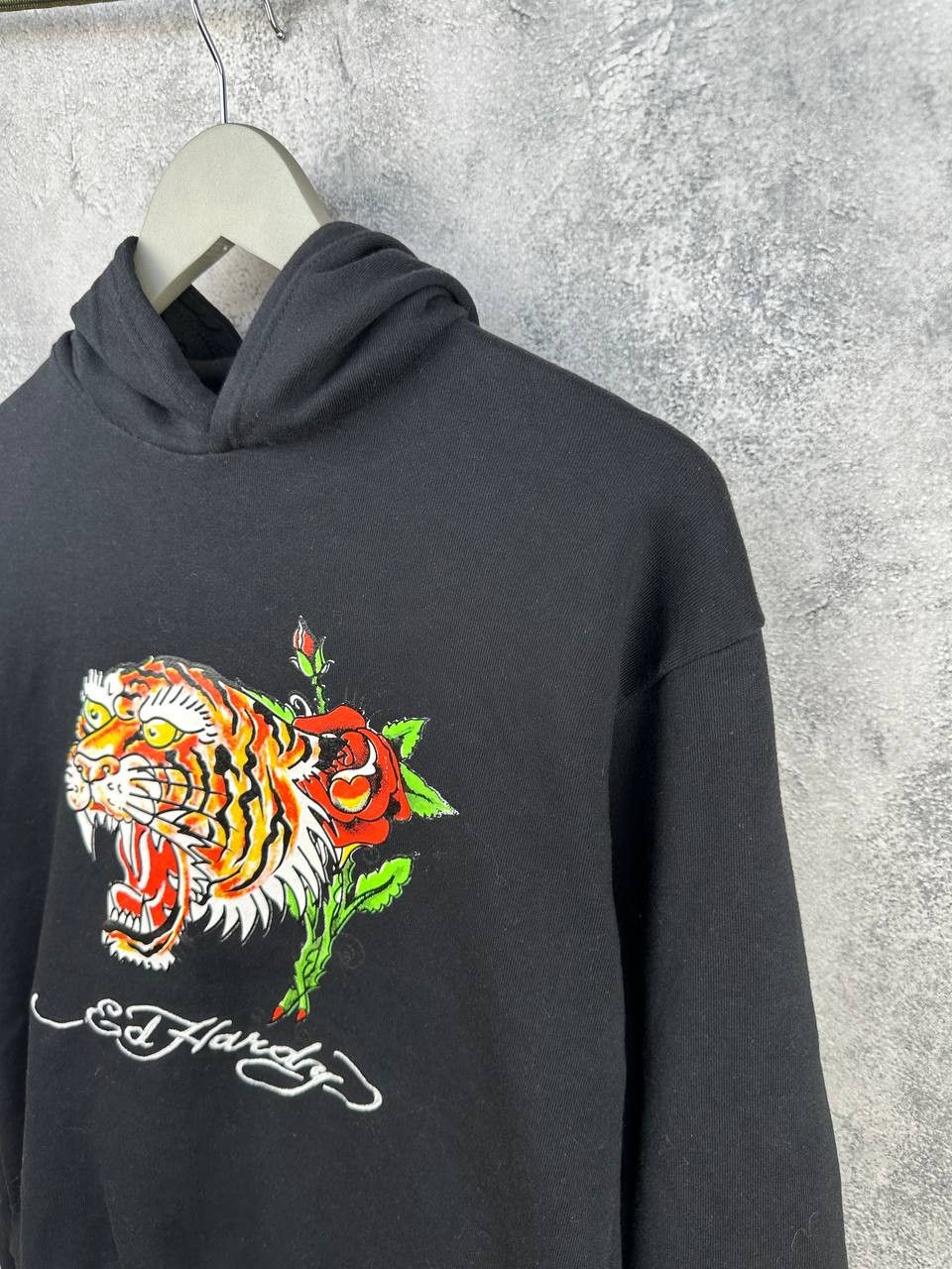 Ed Hardy Ed Hardy Hoodie Tiger Rose Print Picture Sweatshirt Fleece Size M / US 6-8 / IT 42-44 - 5 Thumbnail