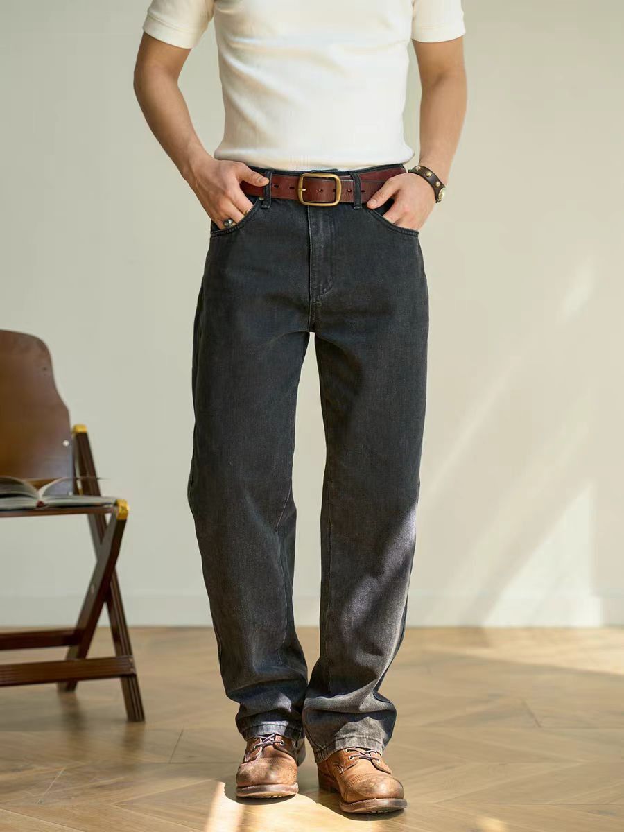 Vintage Casual Black Jeans