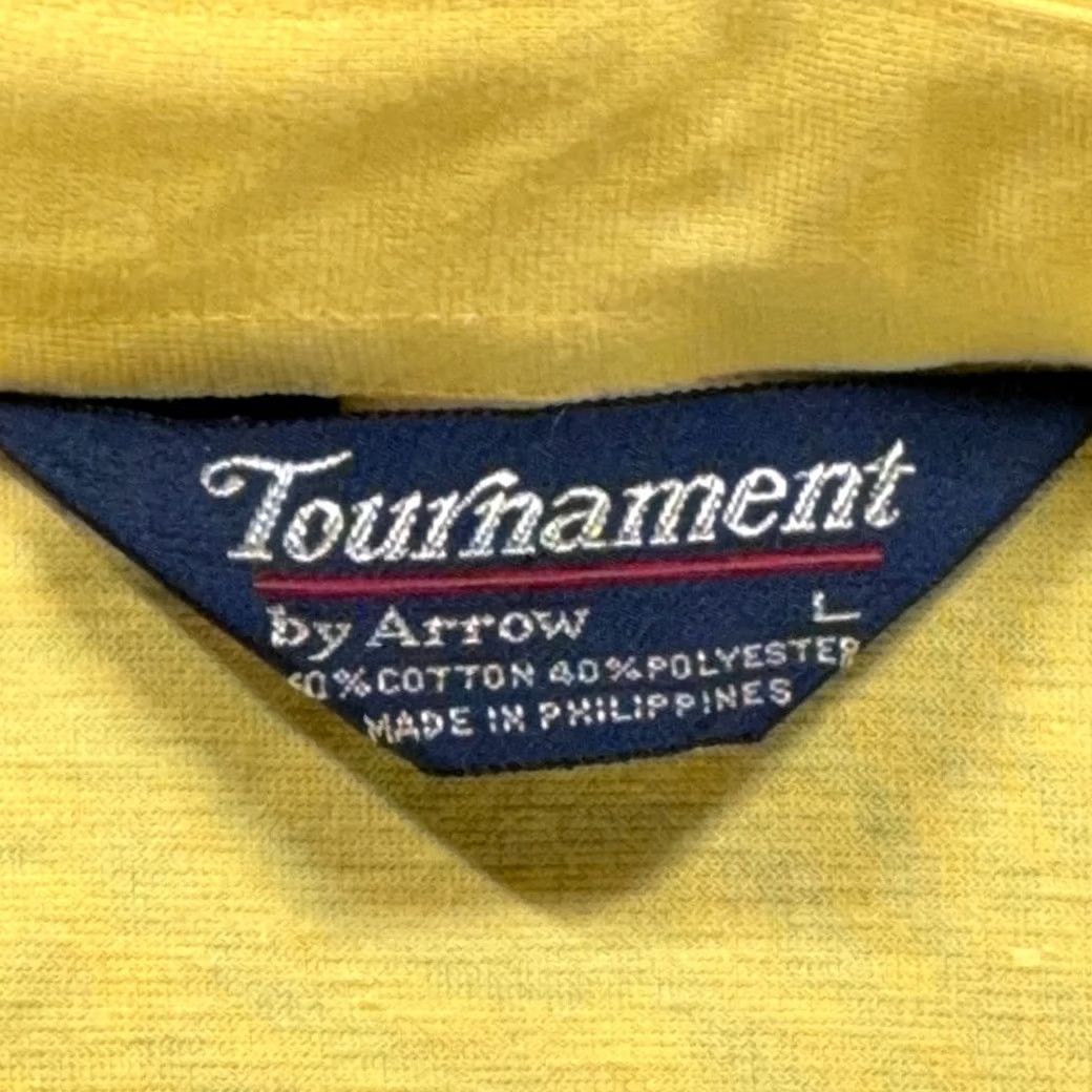 Arrow VINTAGE Arrow Polo Shirt Adult MEDIUM Yellow 80s Pockets Single Stitch Shirt Mens Size US M / EU 48-50 / 2 - 6 Thumbnail