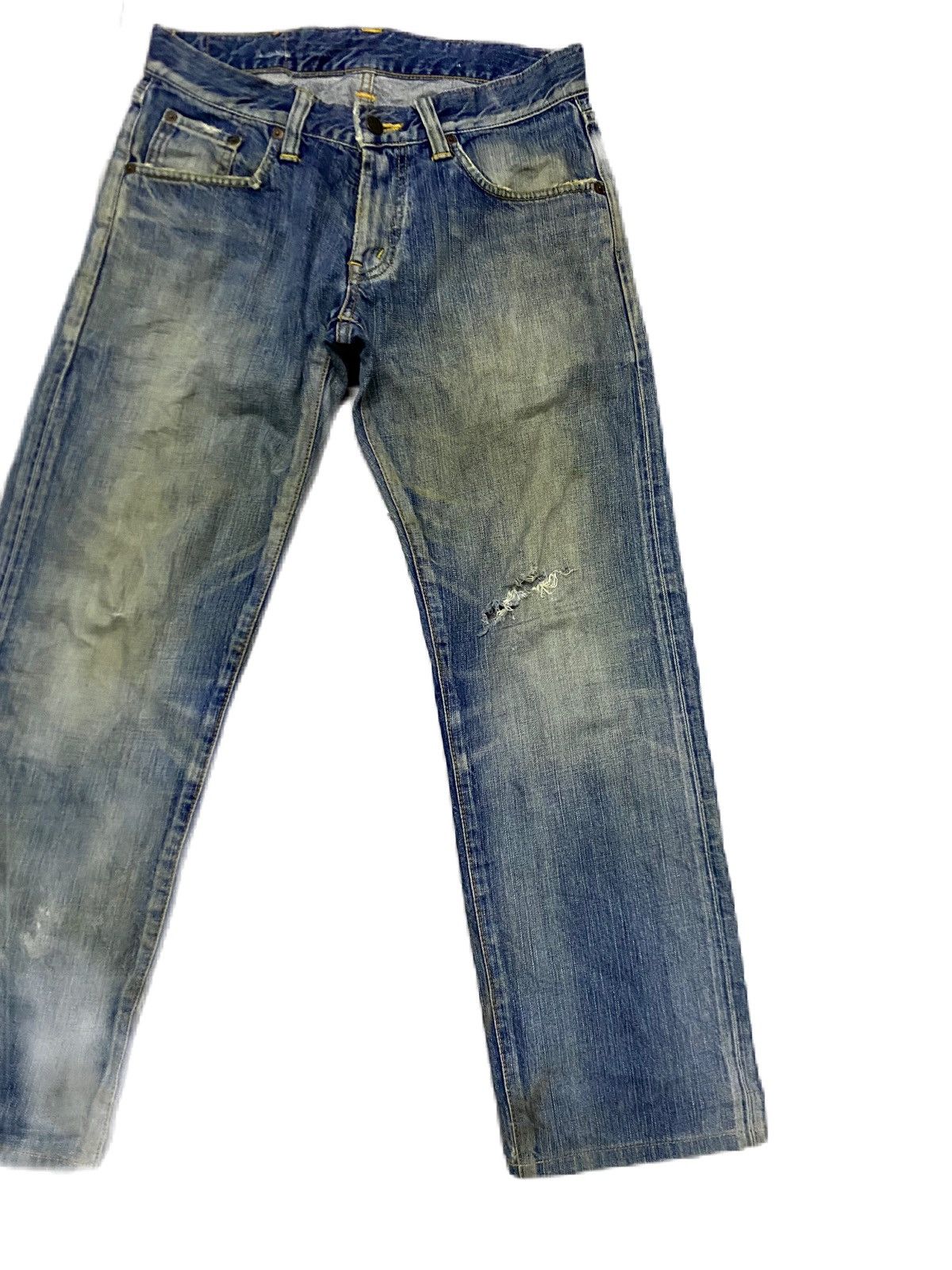 Edwin × Japanese Brand JAPAN BRAND ART OF DISTRESS DENIM RIPPED STYLE Size US 32 / EU 48 - 3 Thumbnail