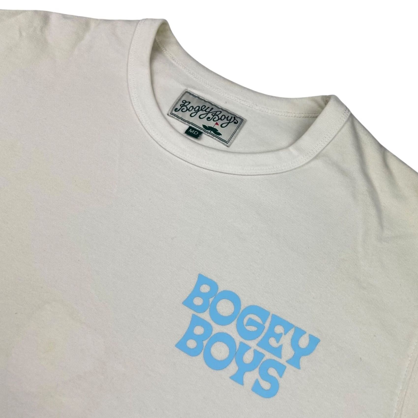 Vintage Bogey Boys Men's T-Shirt Ivory 2-Sided Heavyweight 100% Cotton Crew Neck Short Sleeve M Size US M / EU 48-50 / 2 - 2 Thumbnail