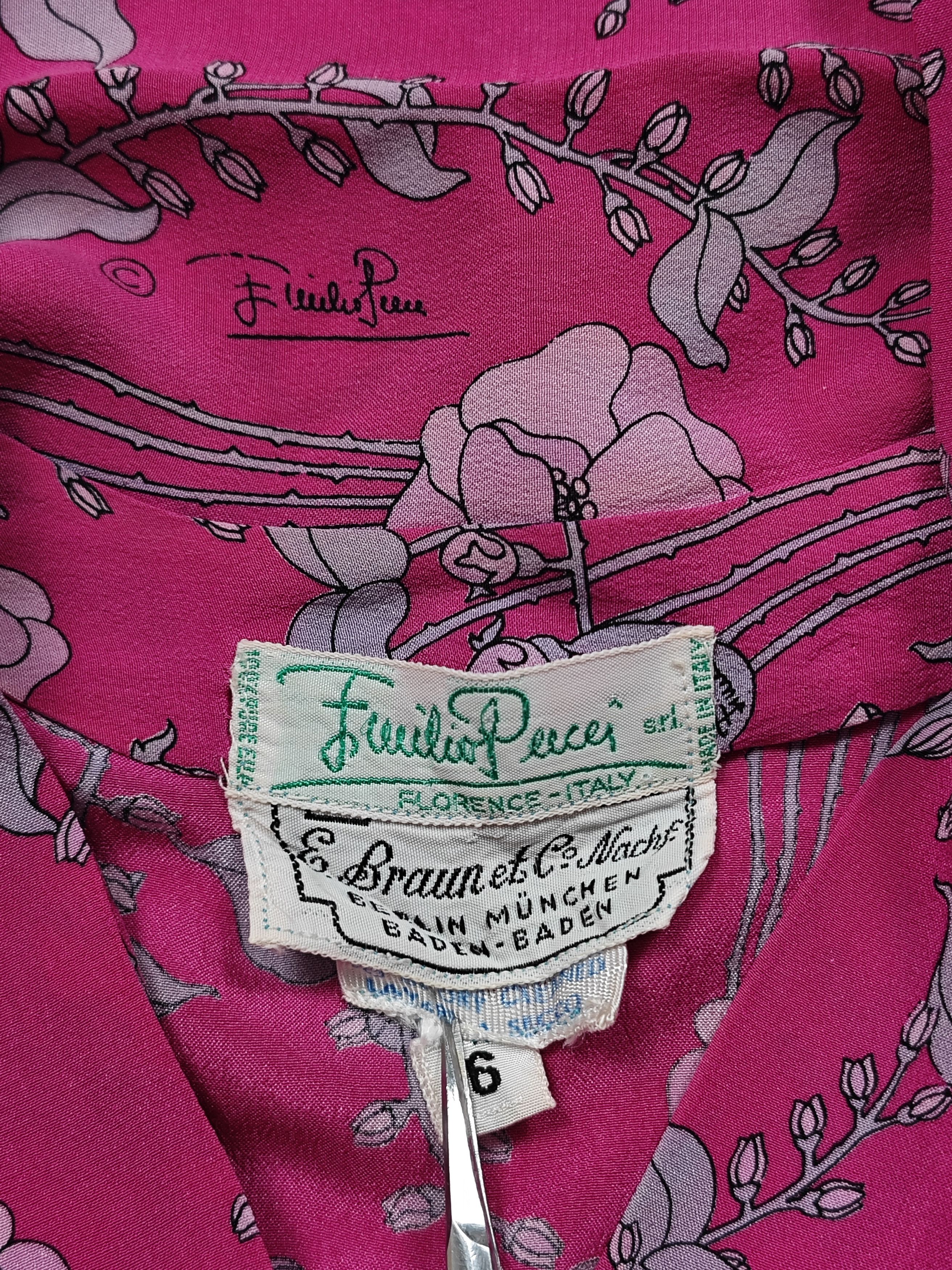 Emilio Pucci Emilio Pucci 80s Luxury Silk Shirt Size S / US 4 / IT 40 - 9 Thumbnail