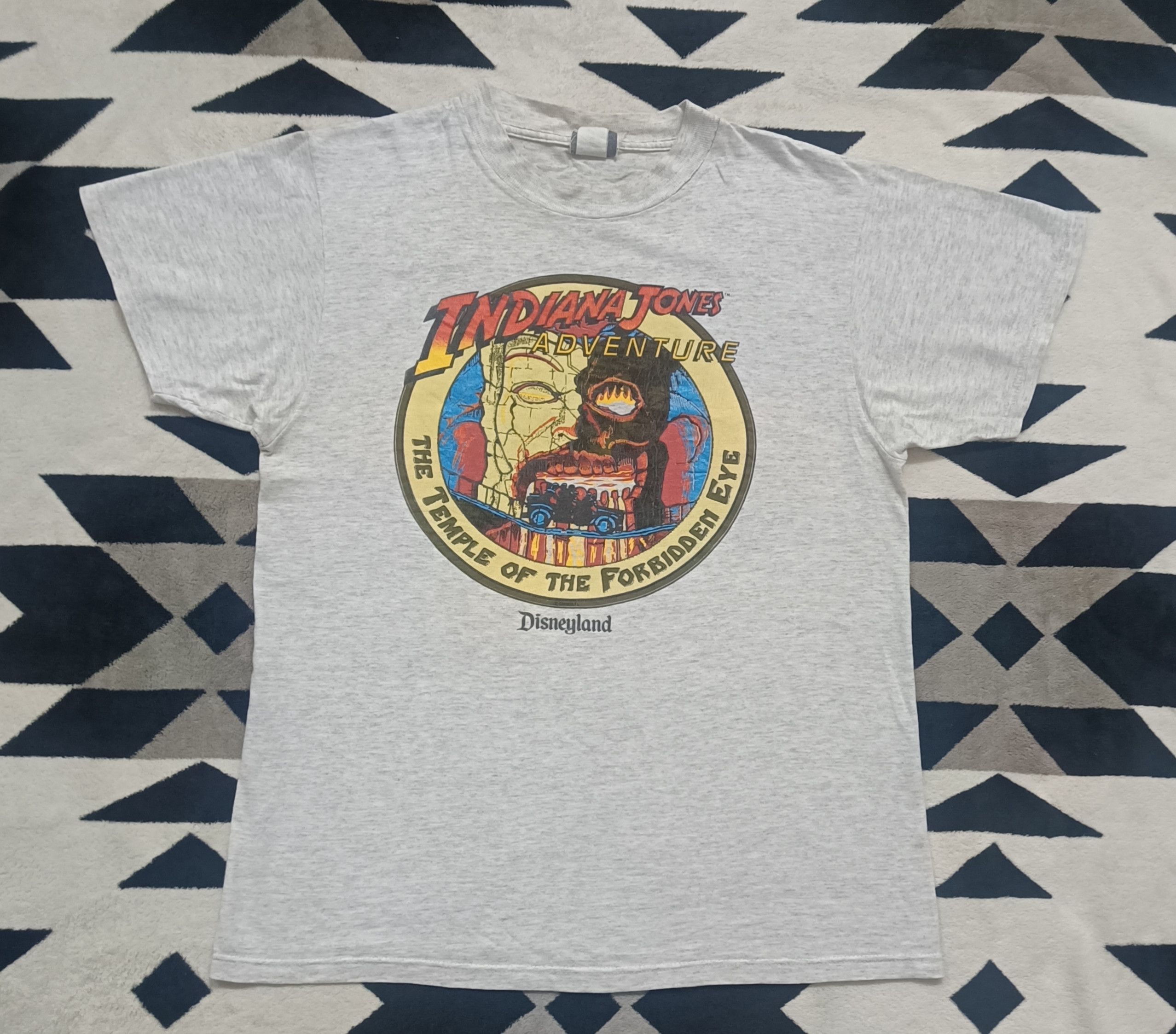 Vintage 🔥🔥Rare Destress Vintage 90s Movie Indiana Jones Tee Size US M / EU 48-50 / 2 - 2 Thumbnail