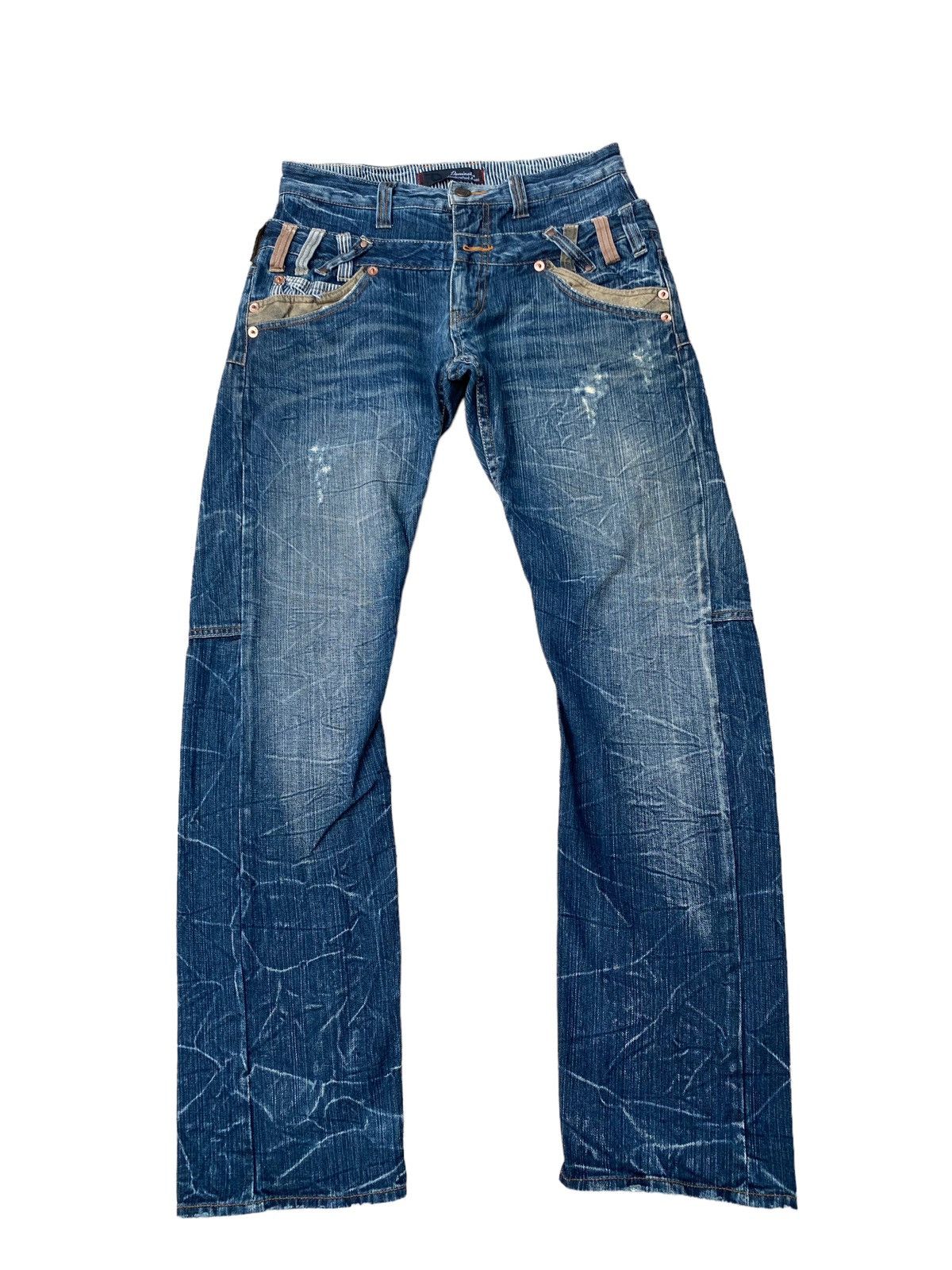 Hysteric Glamour Vintage Dominate Double Waist Distressed and Faded Pant Size US 31 - 1 Thumbnail