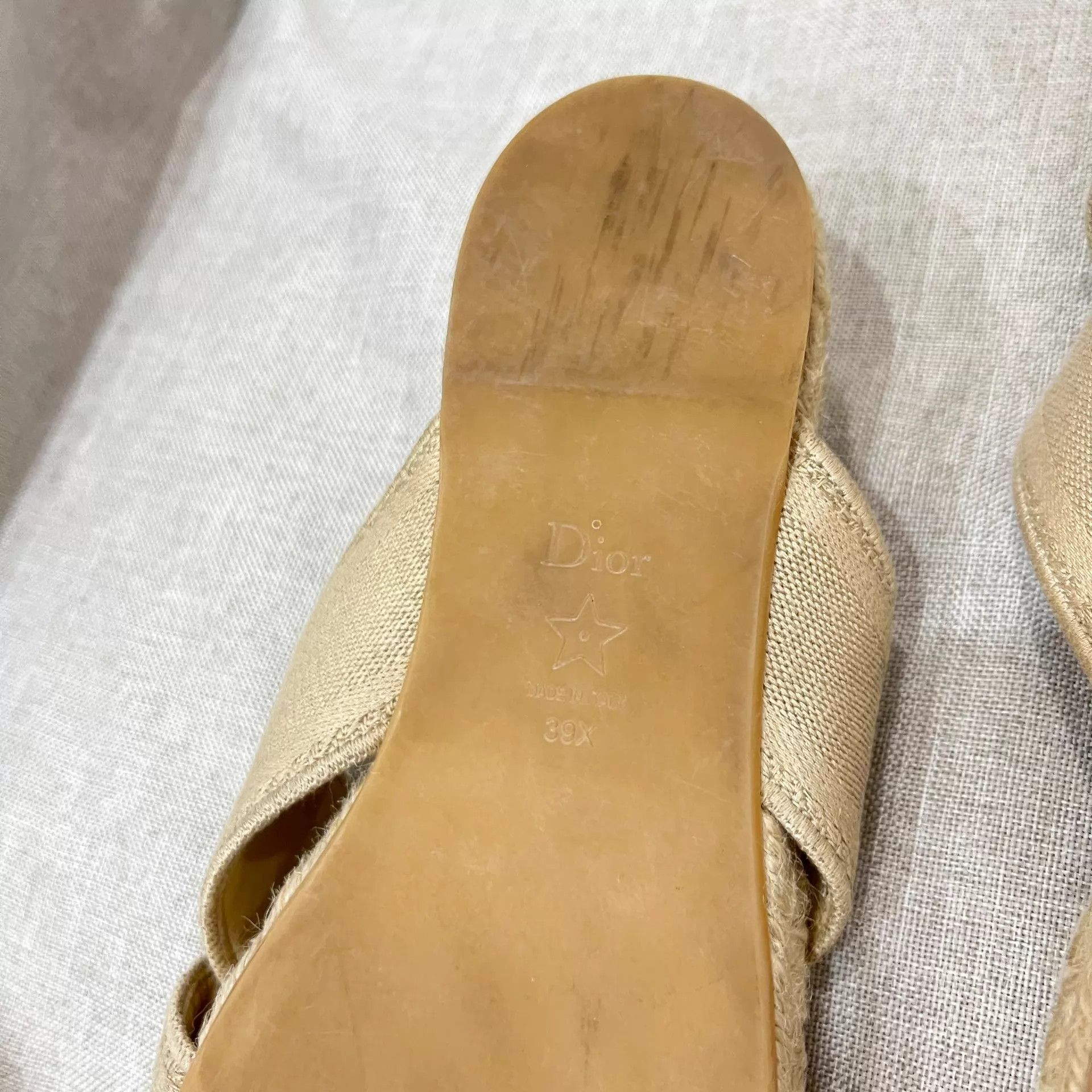 Dior Dior Resort Straw Slide Logo 39 98New Box/DustBag Size US 8.5 / IT 38.5 - 7 Thumbnail