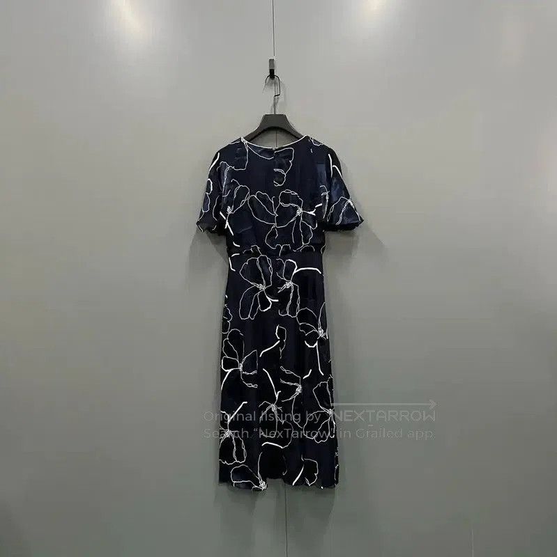 Max Mara MaxMara Summer Navy Cotton Short Sleeve Dress . Size XXS / US 00 / IT 34 - 2 Thumbnail