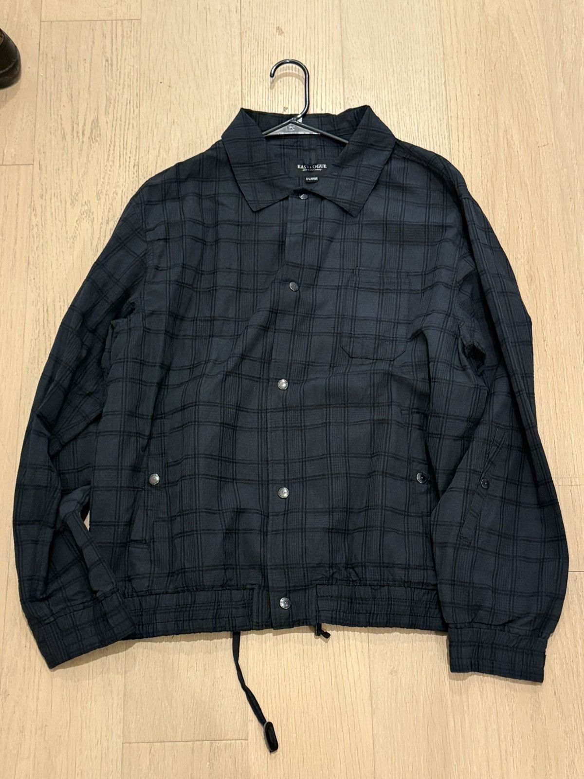 French Coat Jacket - Black Grey Check