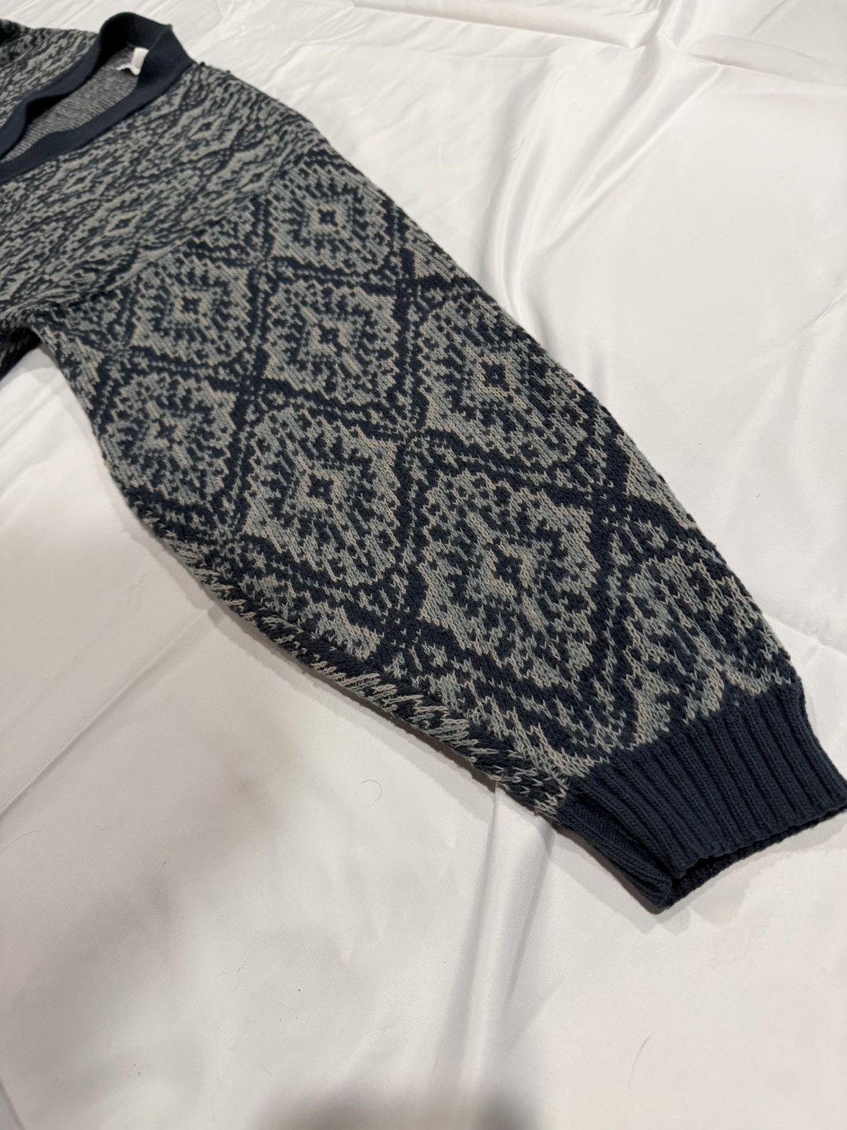Vintage CRAZY PATTERN VINTAGE BOXY FIT CARDIGAN BRITTANIA / SIZE M-L Size US L / EU 52-54 / 3 - 4 Thumbnail