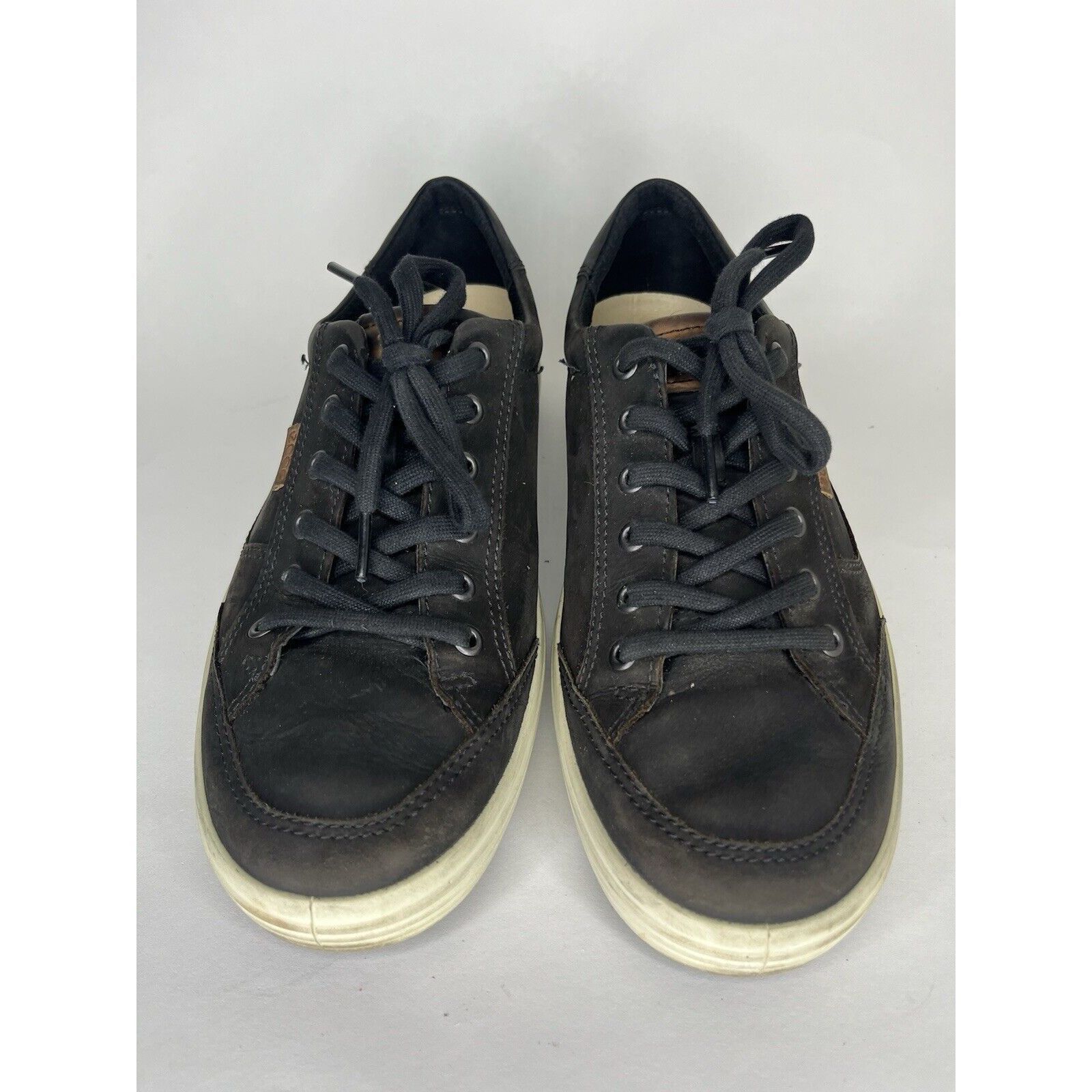 Ecco Ecco Shoes Lace Up Sneakers Men Size 44 US 10.5 Black Leathe Size US 10.5 / EU 43-44 - 14 Thumbnail