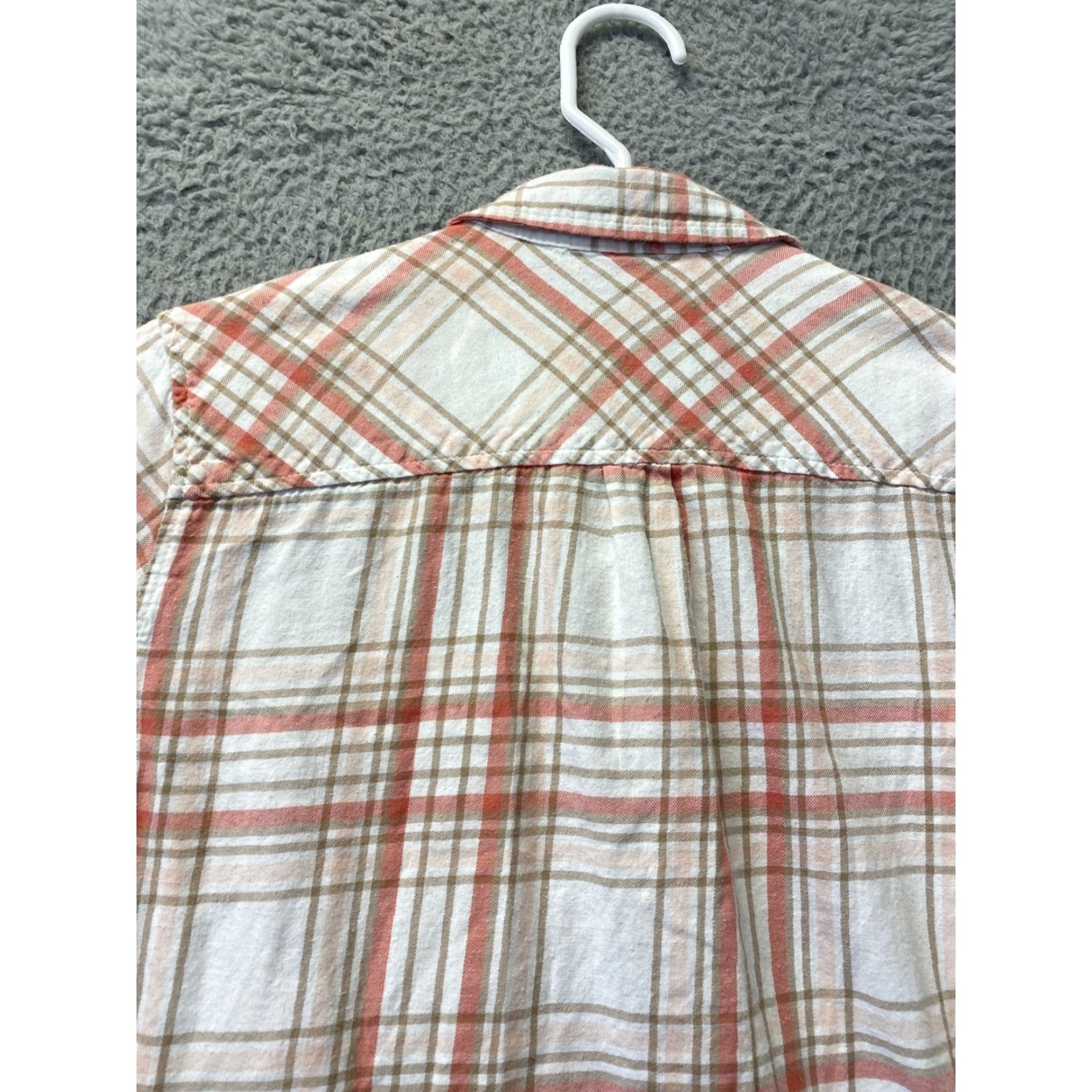 Croft & Barrow CROFT & BARROW Women's Button-Up Shirt Plaid Long Sleeve Cowgirl Multicolor Size M Size M / US 6-8 / IT 42-44 - 8 Thumbnail