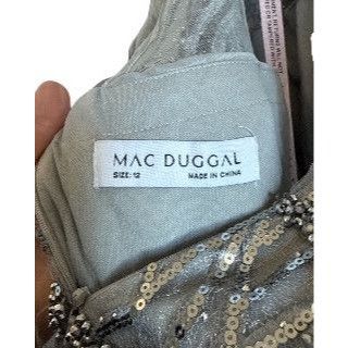 Mac Duggal MAC DUGGAL 20252 High Neck Above Elbow Sleeve Embellished A- Size XL / US 12-14 / IT 48-50 - 9 Thumbnail