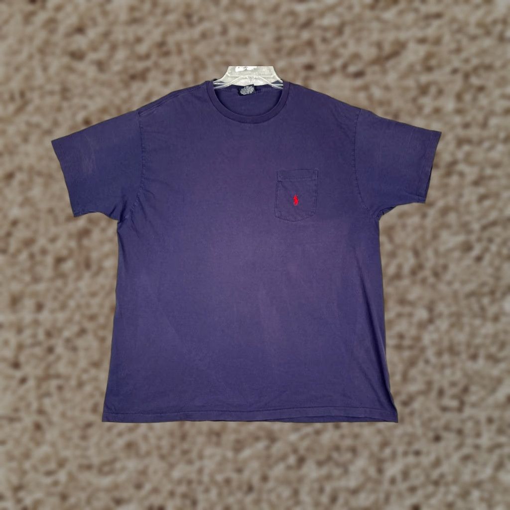 Ralph Lauren Polo Ralph Lauren Shirt Adult XL Blue 100% Cotton Crew Neck Pocket Size US XL / EU 56 / 4 - 1 Thumbnail
