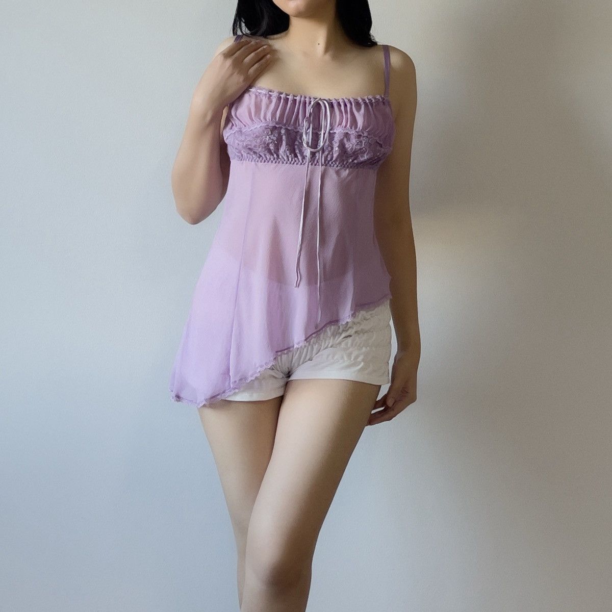 Victoria's Secret Victoria’s Secret Lavender Silk Camisole (L) Size L / US 10 / IT 46 - 4 Thumbnail