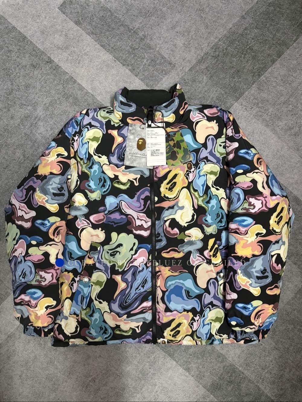 Bape Multi Art Camo Reversible Puffer Jacket Size US M / EU 48-50 / 2 - 1 Thumbnail