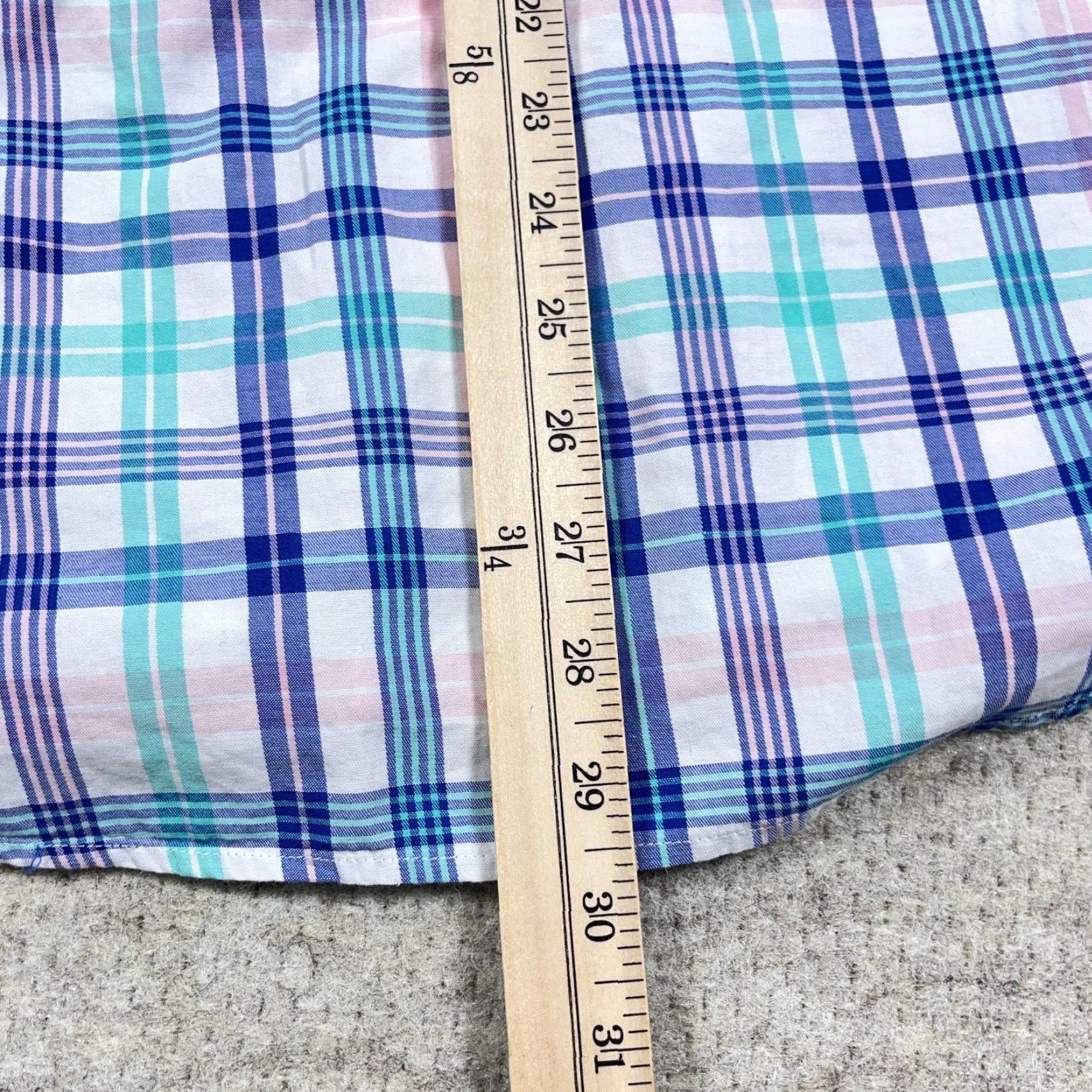 Vineyard Vines VINEYARD VINES Flannel Shirt Men M Button-Up Plaid Blue Logo 90s Preppy Style Size US M / EU 48-50 / 2 - 6 Thumbnail