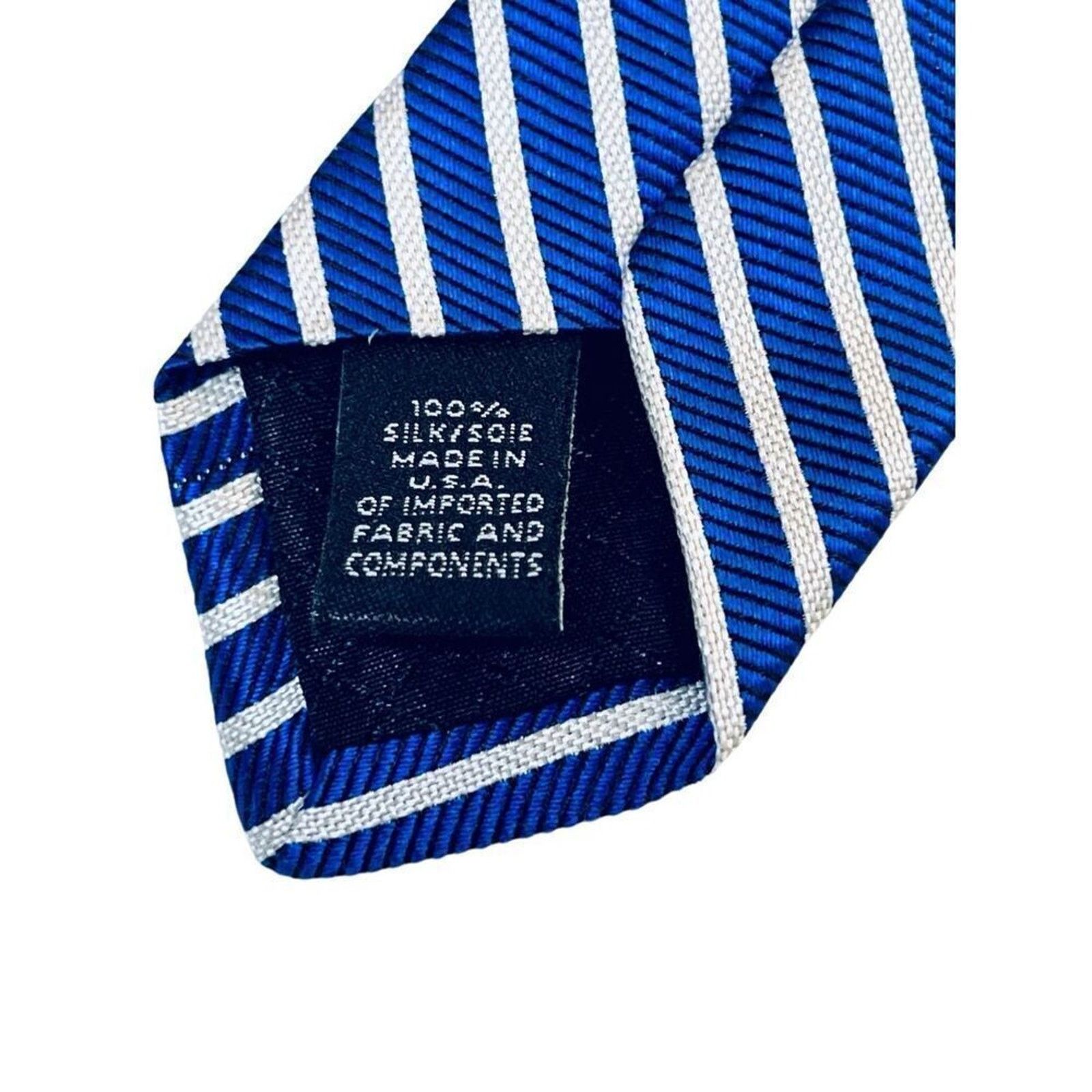 Other Vintage Westbury London Silk Blue Stripe 60" Necktie Tie Size ONE SIZE - 6 Thumbnail