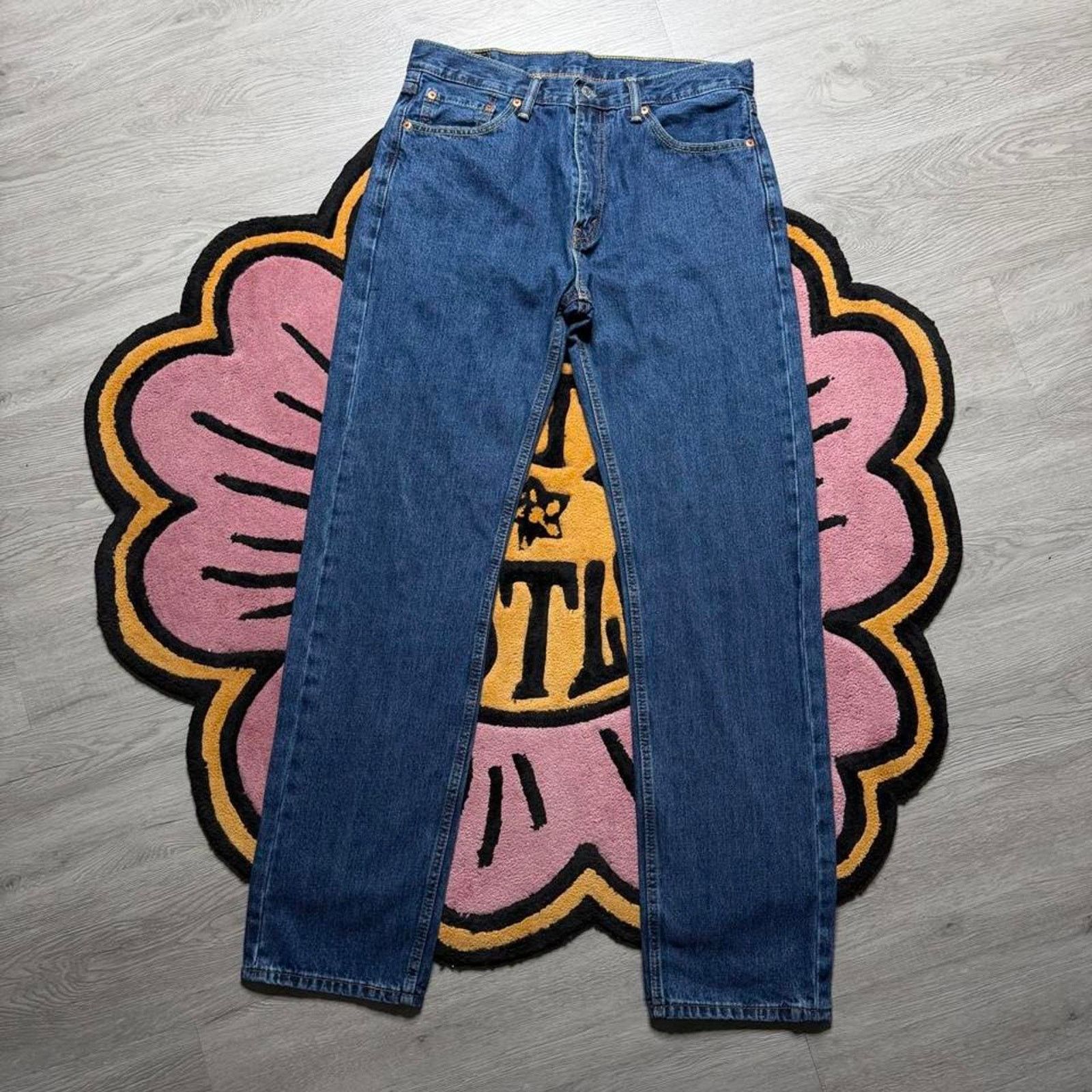 Levi's Levi’s Strauss 505 Regular Fit Straight Leg Denim Jean 33x34 Size US 33 - 1 Thumbnail