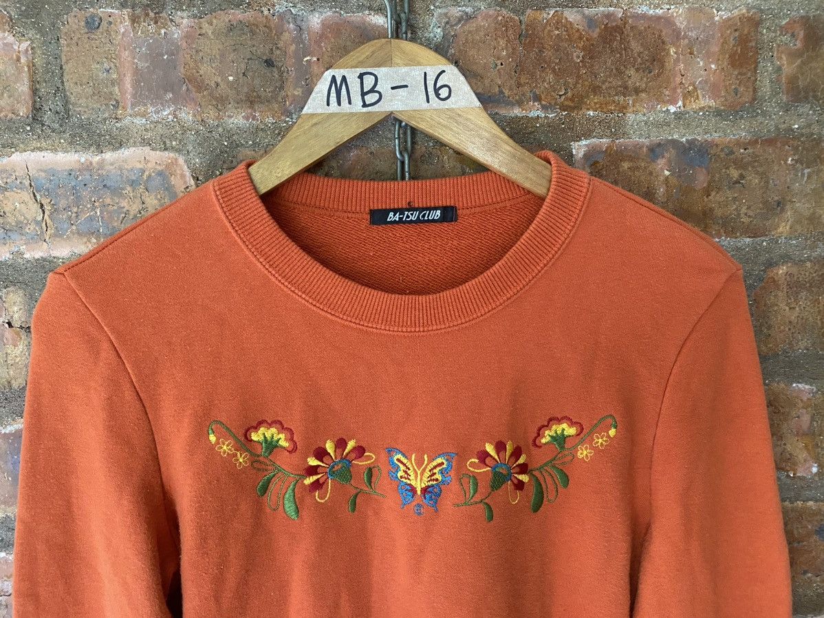 Hysteric Glamour 1990s Ba Tsu Japan Center Butterfly and flower embroidered Size S / US 4 / IT 40 - 3 Thumbnail