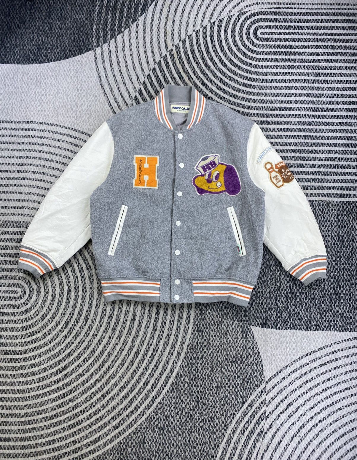 Studio Seven GU X Studio Seven Collaboration Varsity Jacket Size US L / EU 52-54 / 3 - 3 Thumbnail