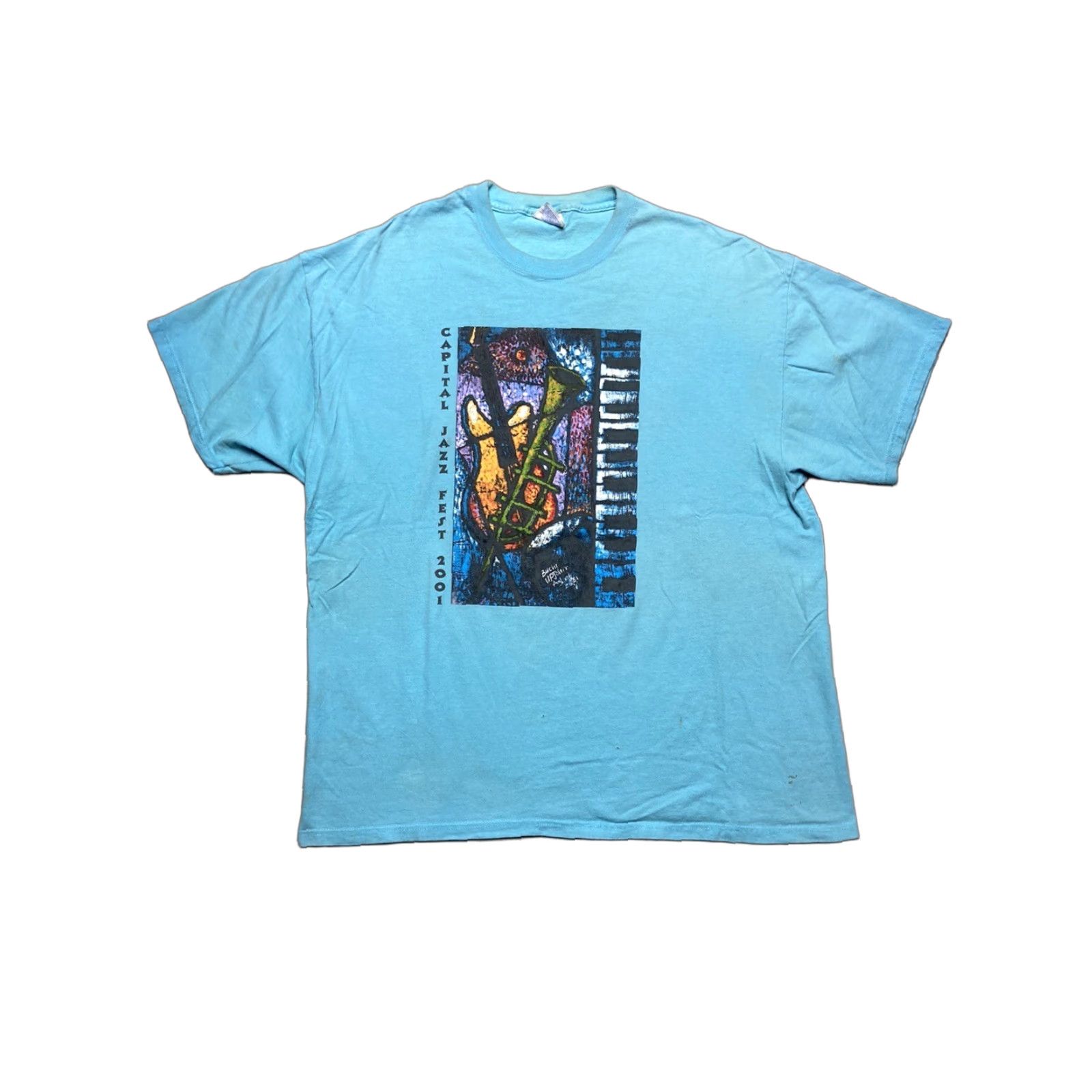 Vintage VINTAGE DC Capital Jazz Festival T Shirt 2001 Washington DC Music Abstract Art 2XL Mens Blue Jazz Shirt Size US XXL / EU 58 / 5 - 1 Thumbnail