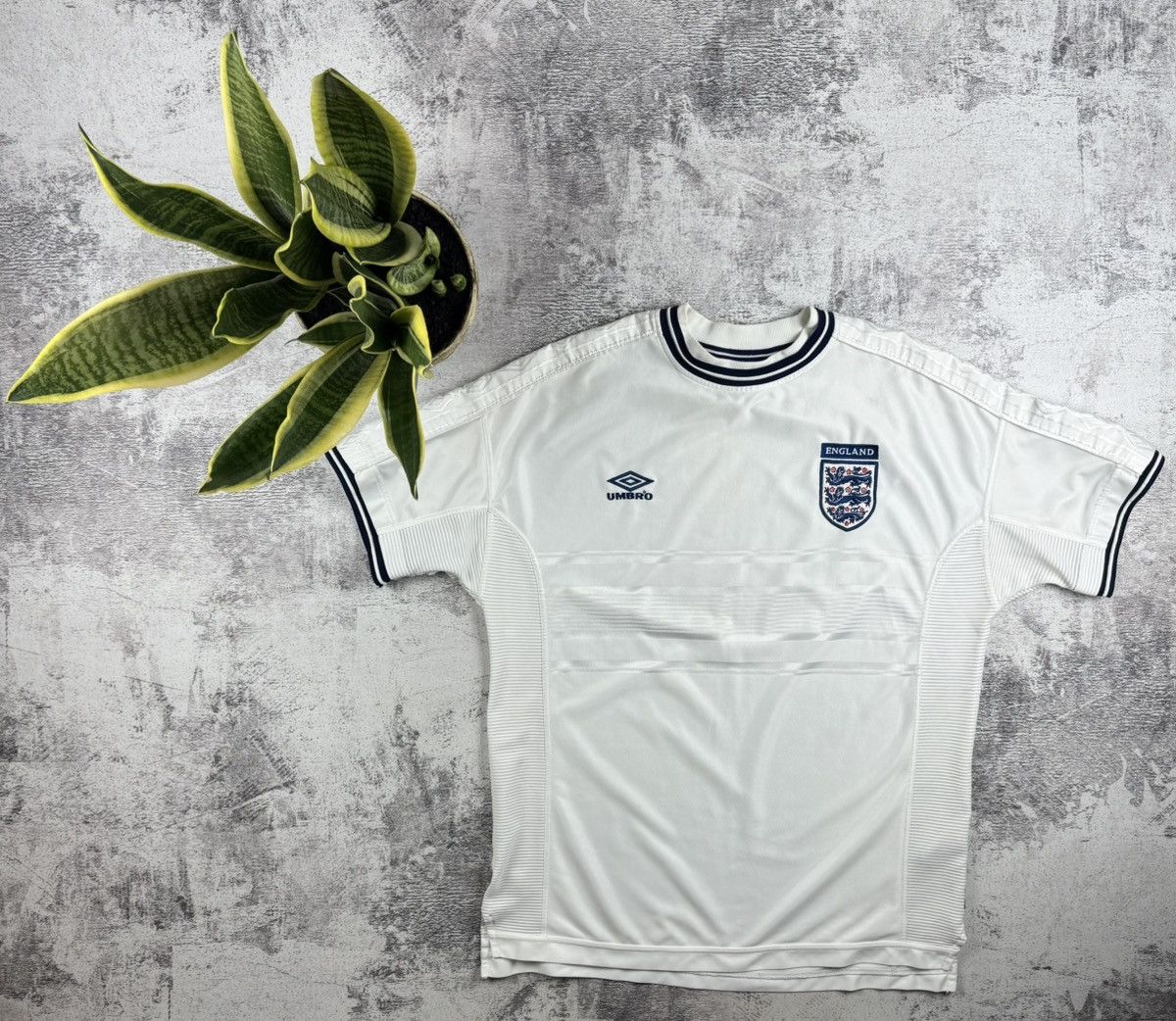 Umbro England 1999 2001 National Vintage Home Umbro Soccer Football T Shirt Jersey Tee Size US XL / EU 56 / 4 - 2 Thumbnail