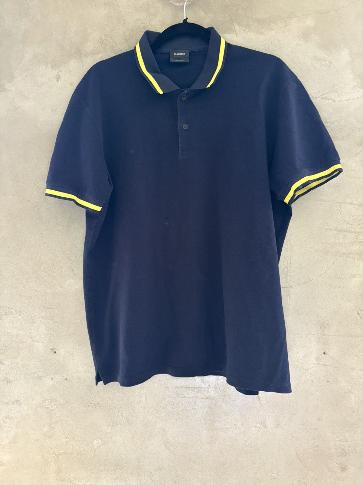 Jil Sander Navy Jil Sander polo yellow stripes. Size US L / EU 52-54 / 3 - 7 Thumbnail