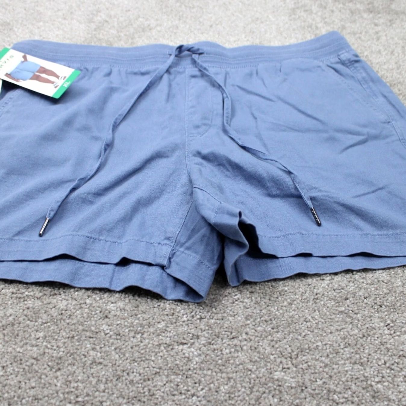Orvis Orvis Womens XL Blue Quick Dry Bermuda Shorts NWT Cotton/Lyocell Plus Logo, Button, Zipper, 8in Inseam, Regular Fit, Nature Theme Size 40" / US 18 - 4 Thumbnail