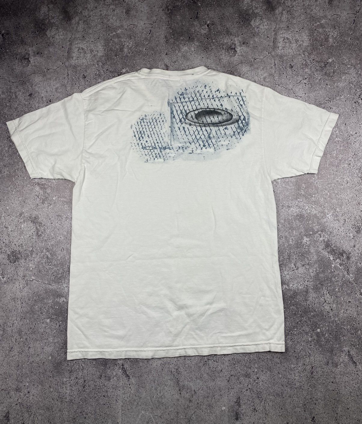 トップス vintage 00s Oakley Design T-shirt used Vintage Oakley Spell Out Center Logo 00s Y2K Sample Shirt