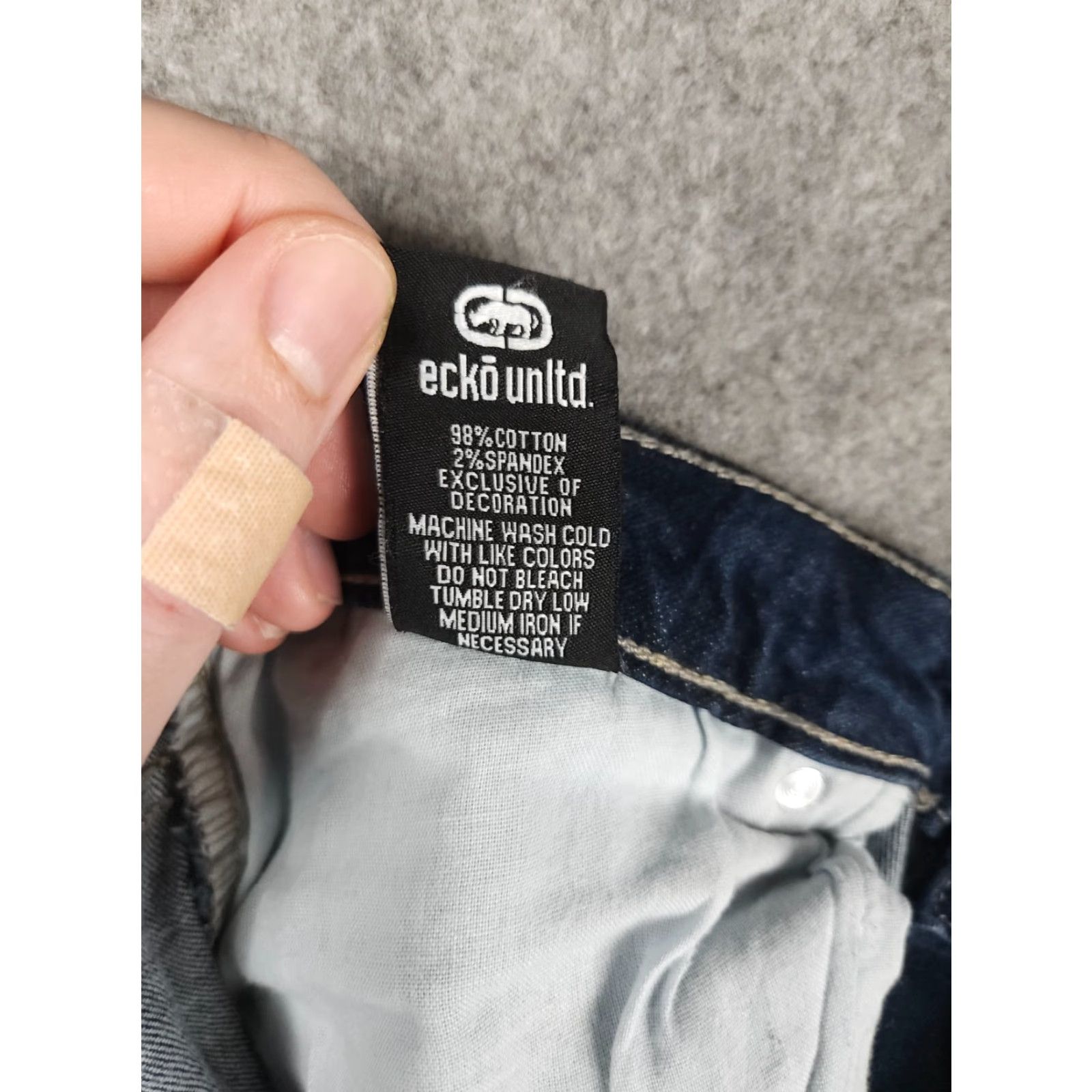 Ecko Unltd. VINTAGE Ecko Unltd. Jeans Men's 35 Athletic Fit 5-Pocket Denim Blue Skull Graphic 90s Streetwear Skateboarding Boys Mens Girls? Size US 35 - 4 Thumbnail