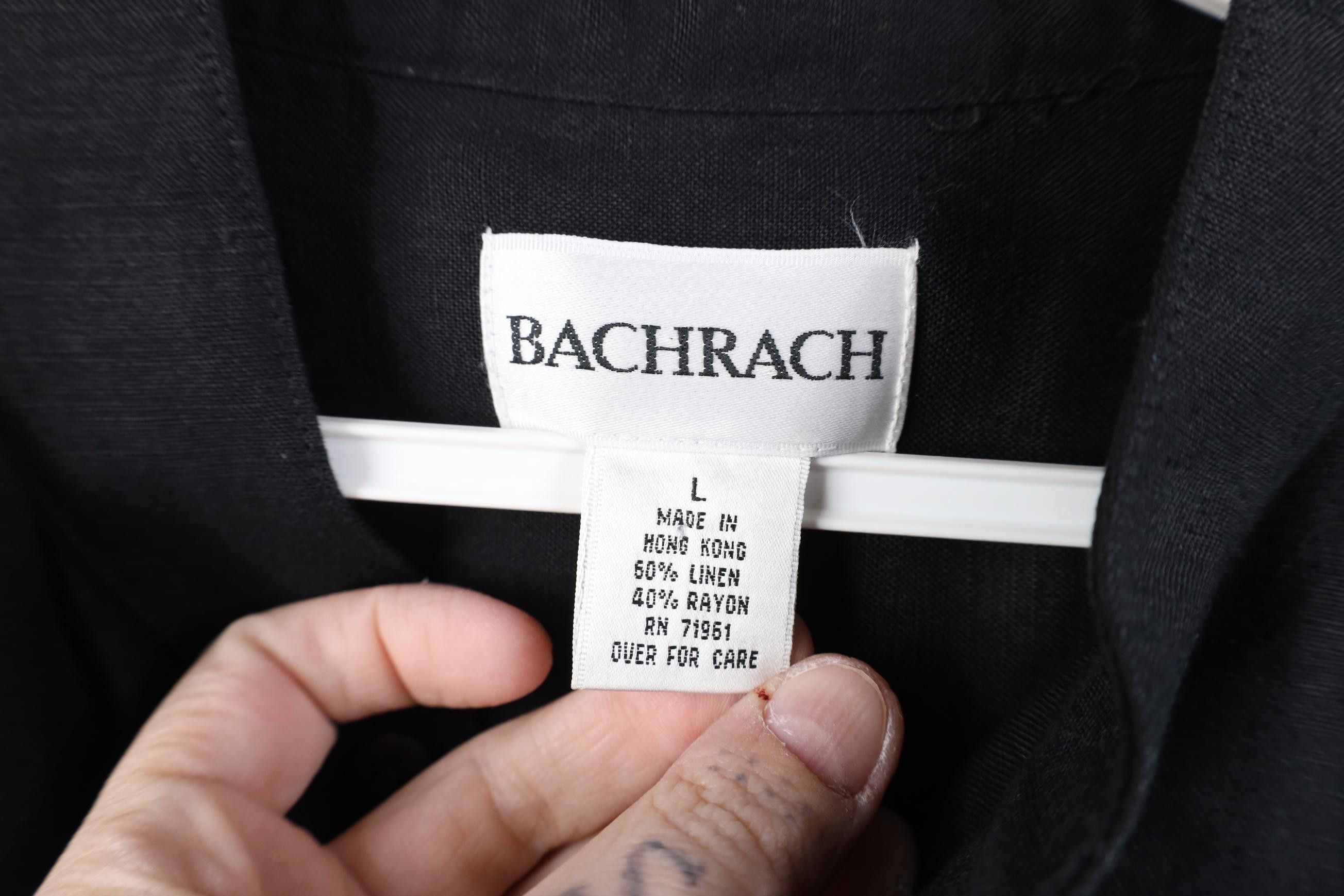 Vintage Vintage 90s Streetwear Gabardine Band Collar Button Shirt Size US L / EU 52-54 / 3 - 5 Thumbnail