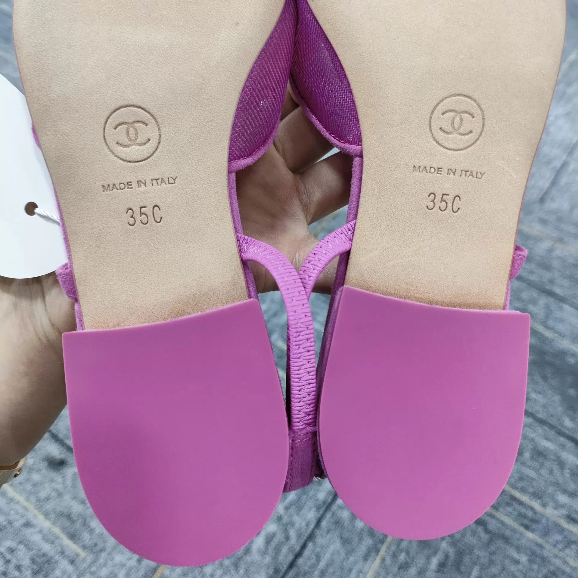 Chanel Chanel 22S Pointed Toe Ballet Sandals Hot Pink New EU35 Size US 4.5 / IT 34.5 - 5 Thumbnail