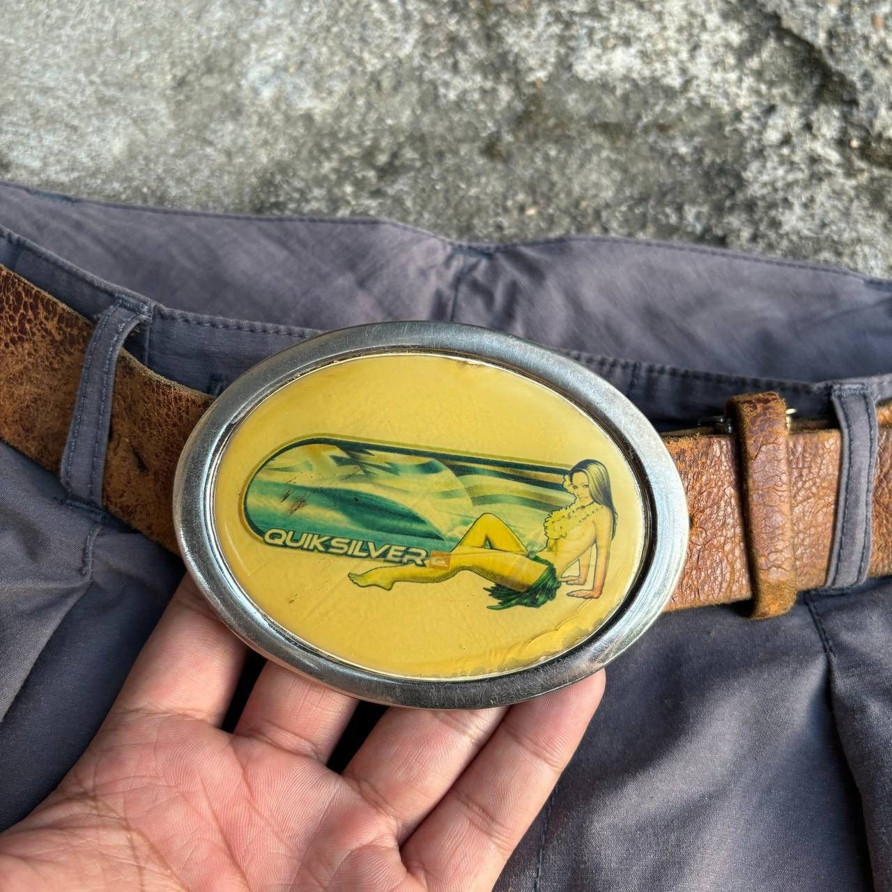 Quicksilver Vintage 90s Quiksilver Belt Leather Size ONE SIZE - 3 Thumbnail