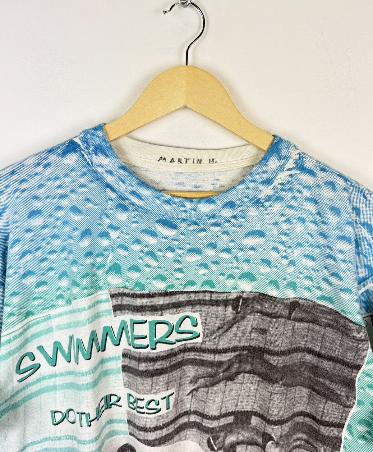 Vintage Vintage Olympic Heroes Swimmers Oky-Doky Sportswear T-Shirt Size US L / EU 52-54 / 3 - 2 Thumbnail