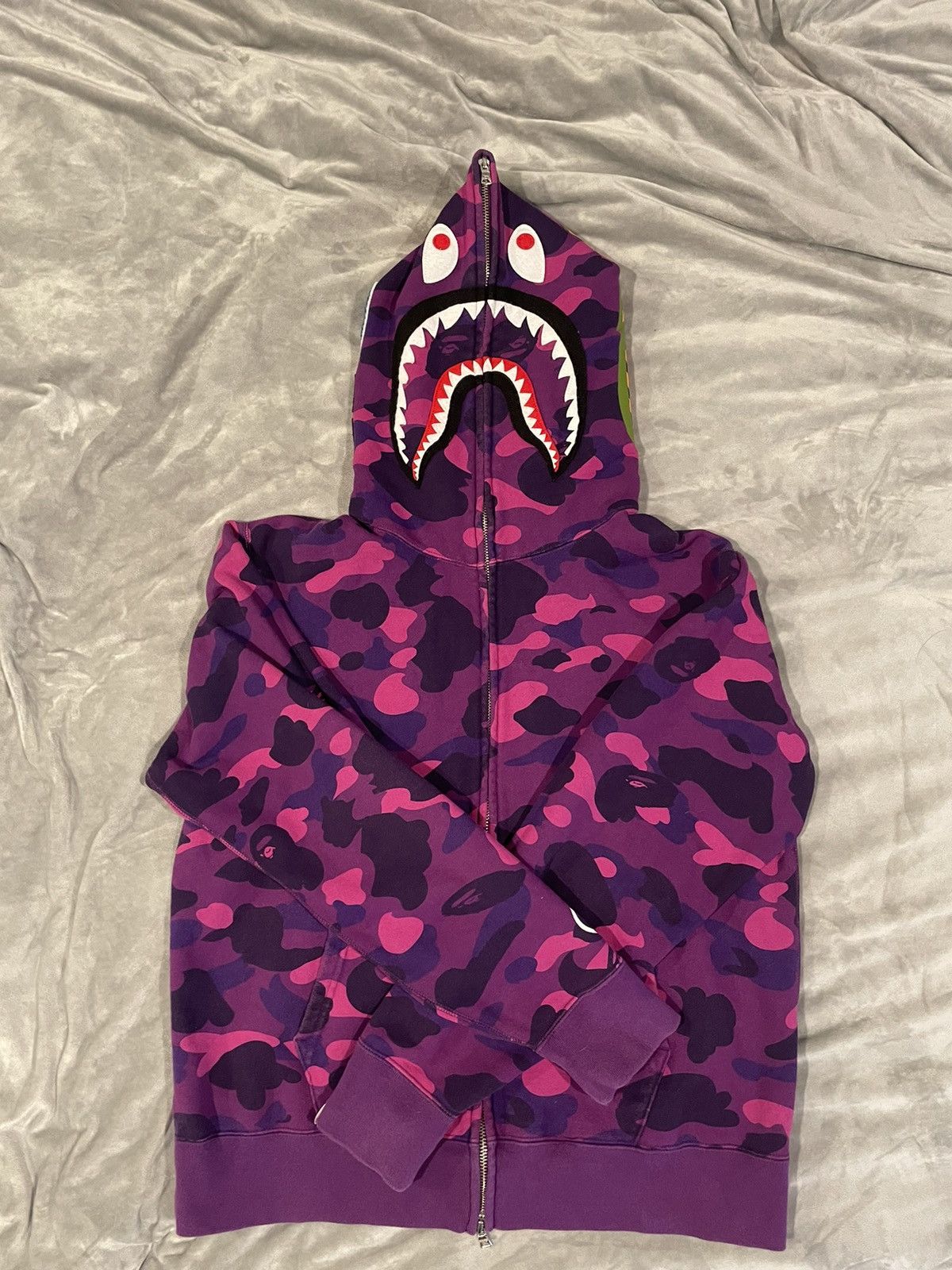 Bape Color Camo Shark Full Zip Hoodie SS23 | Grailed