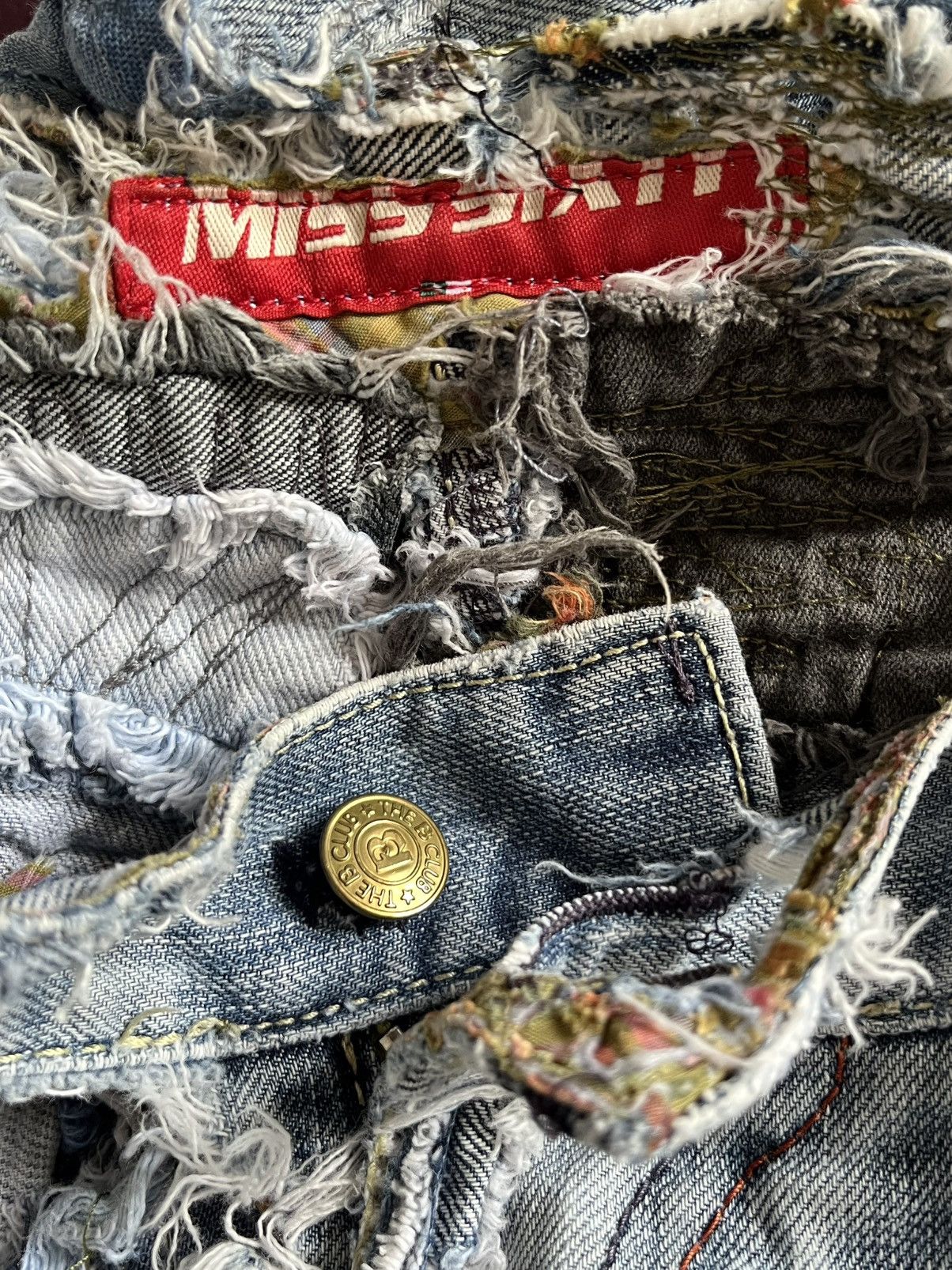 Vintage Archive Miss Sixty Distressed Flare Denim Jeans Size US 30 / EU 46 - 12 Thumbnail