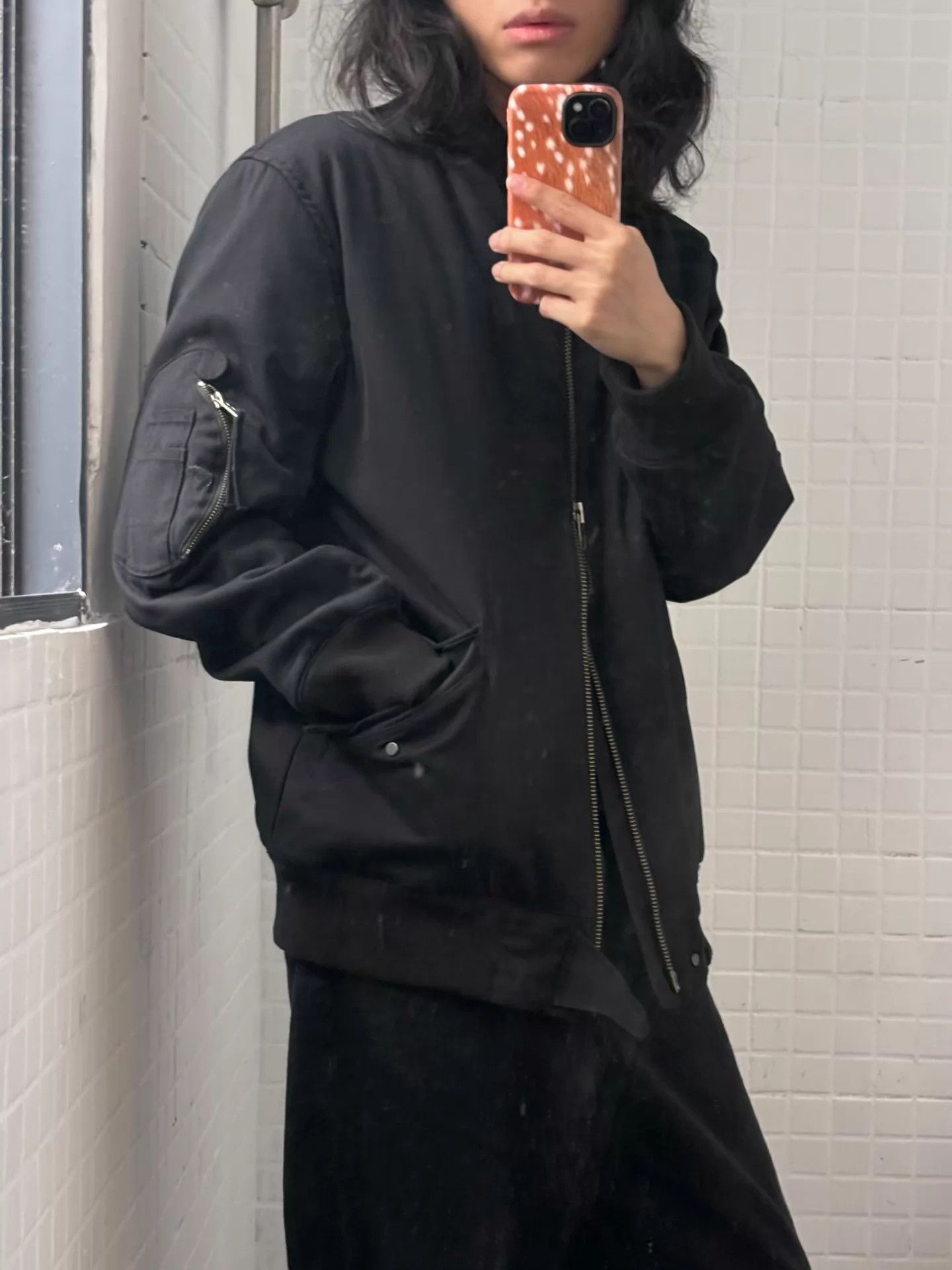 Helmut Lang Helmut Lang 10S Bomber Jacket M Arc Zip Detail Size US M / EU 48-50 / 2 - 3 Thumbnail