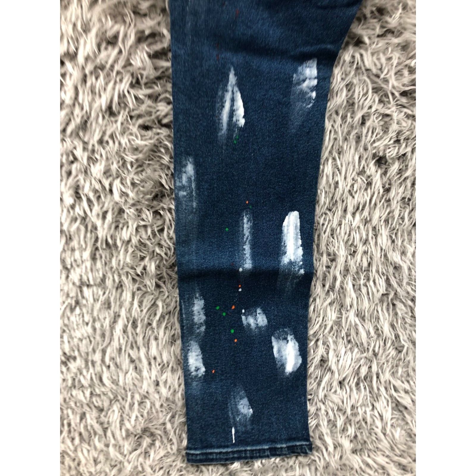Vintage 2Y Premium Slim Fit Tapered Jeans Mens Size 34x32 Blue 5-Pocket Denim Button Fly Size US 34 / EU 50 - 5 Thumbnail