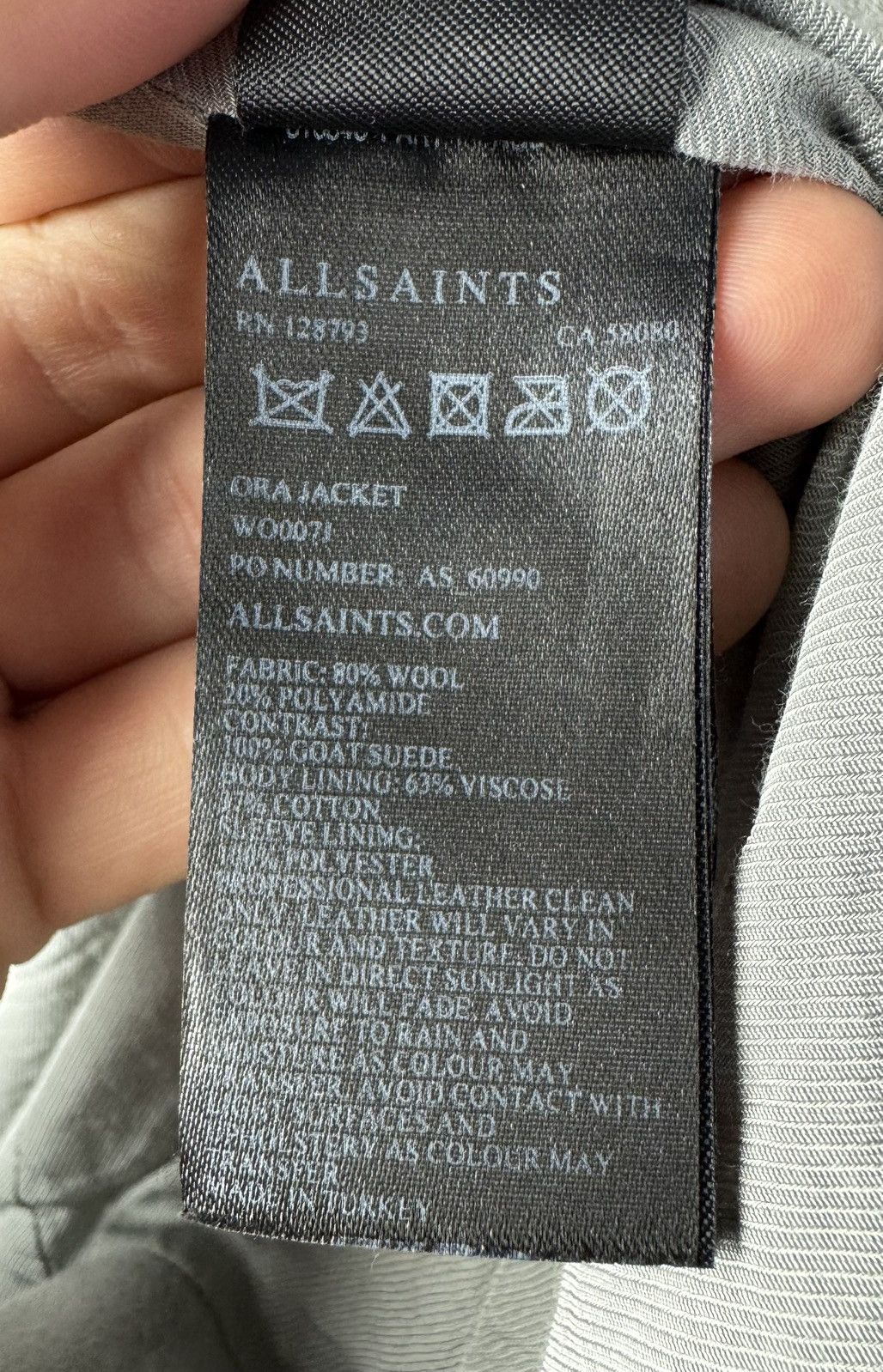 Allsaints All Saints Ora Wool Blend Jacket Size S / US 4 / IT 40 - 10 Thumbnail